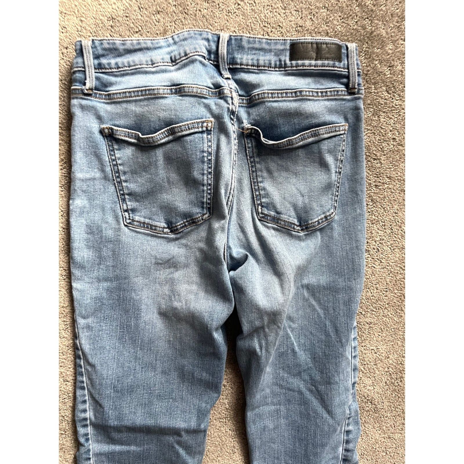 Vintage Calvin Klein Jeans Women's Ultimate Skinny Jeans Size 10 Dark Wash Blue Embroidered Size 32" / US 10 / IT 46 - 2 Thumbnail