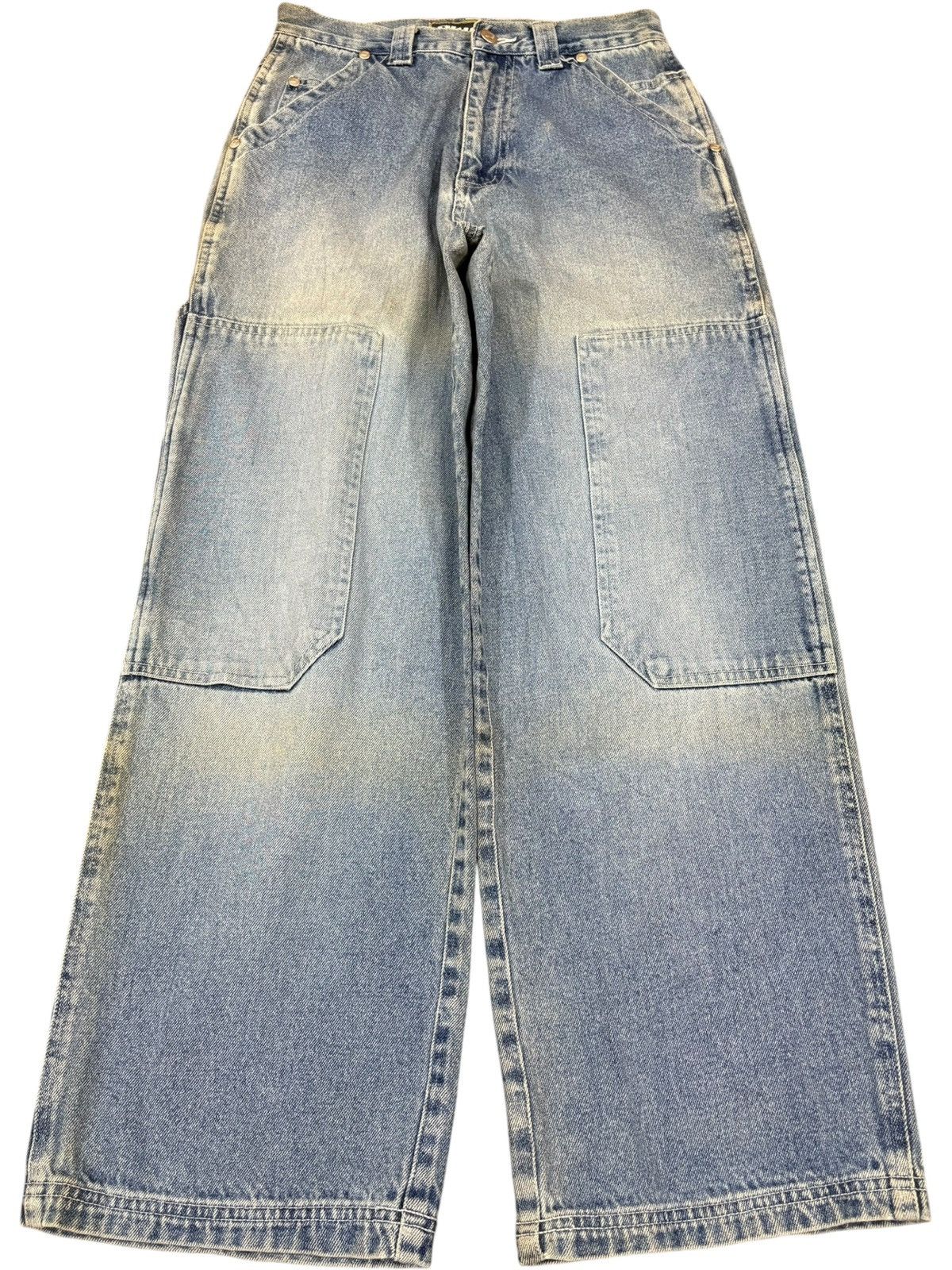 Other Vintage Japanese Double Knee Patches Carpenter Baggy Jeans Size US 26 / EU 42 - 1 Thumbnail