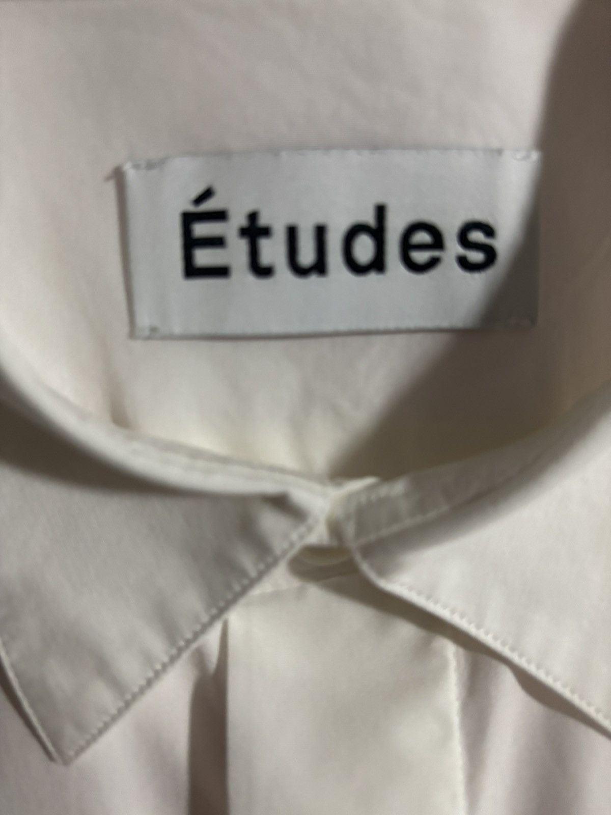 Etudes Etudes White Cotton Shirt Size US M / EU 48-50 / 2 - 3 Thumbnail