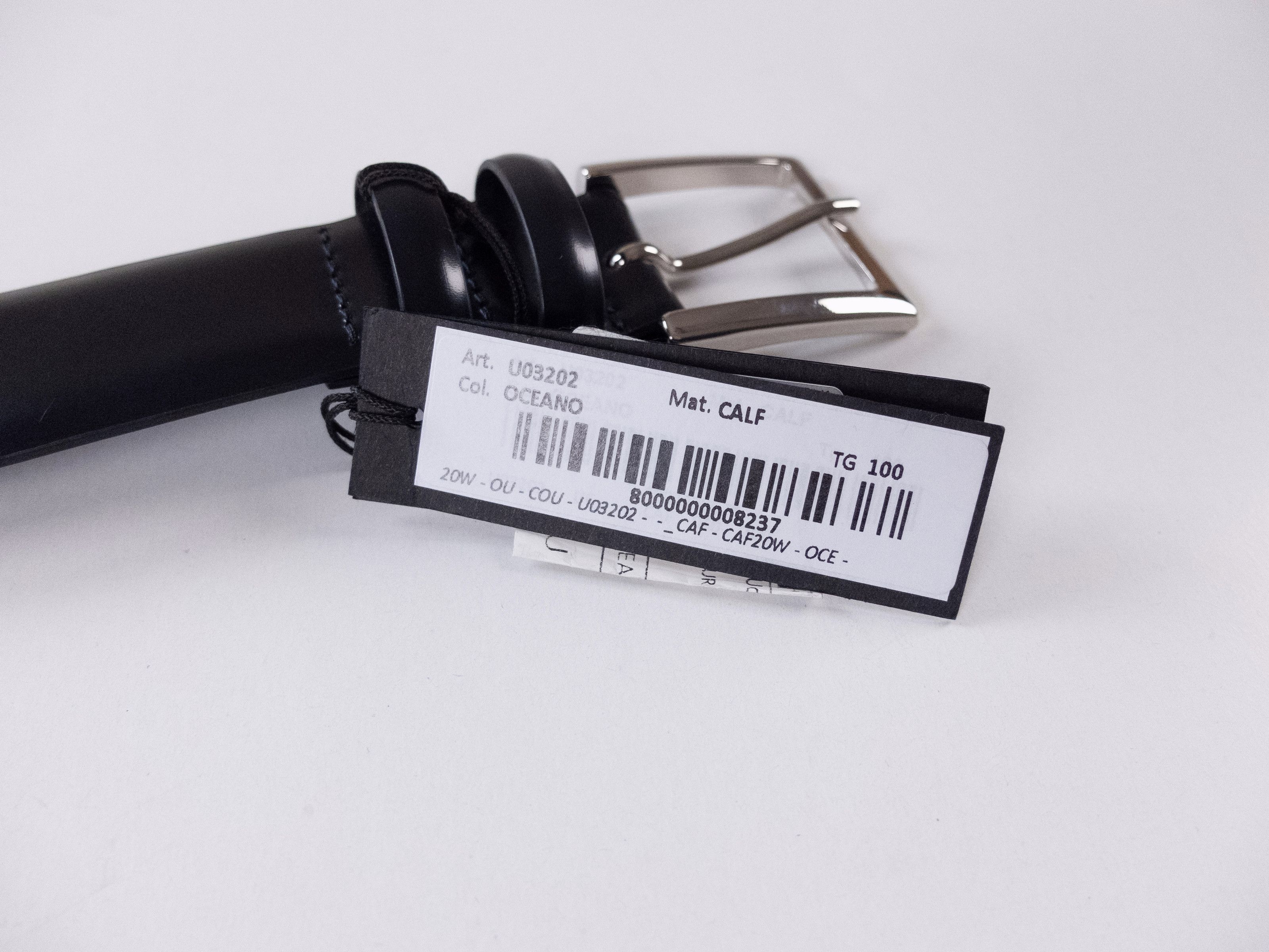 Orciani ORCIANI navy blue leather belt 100 (for size 38 inch waist) Size 38 - 5 Thumbnail