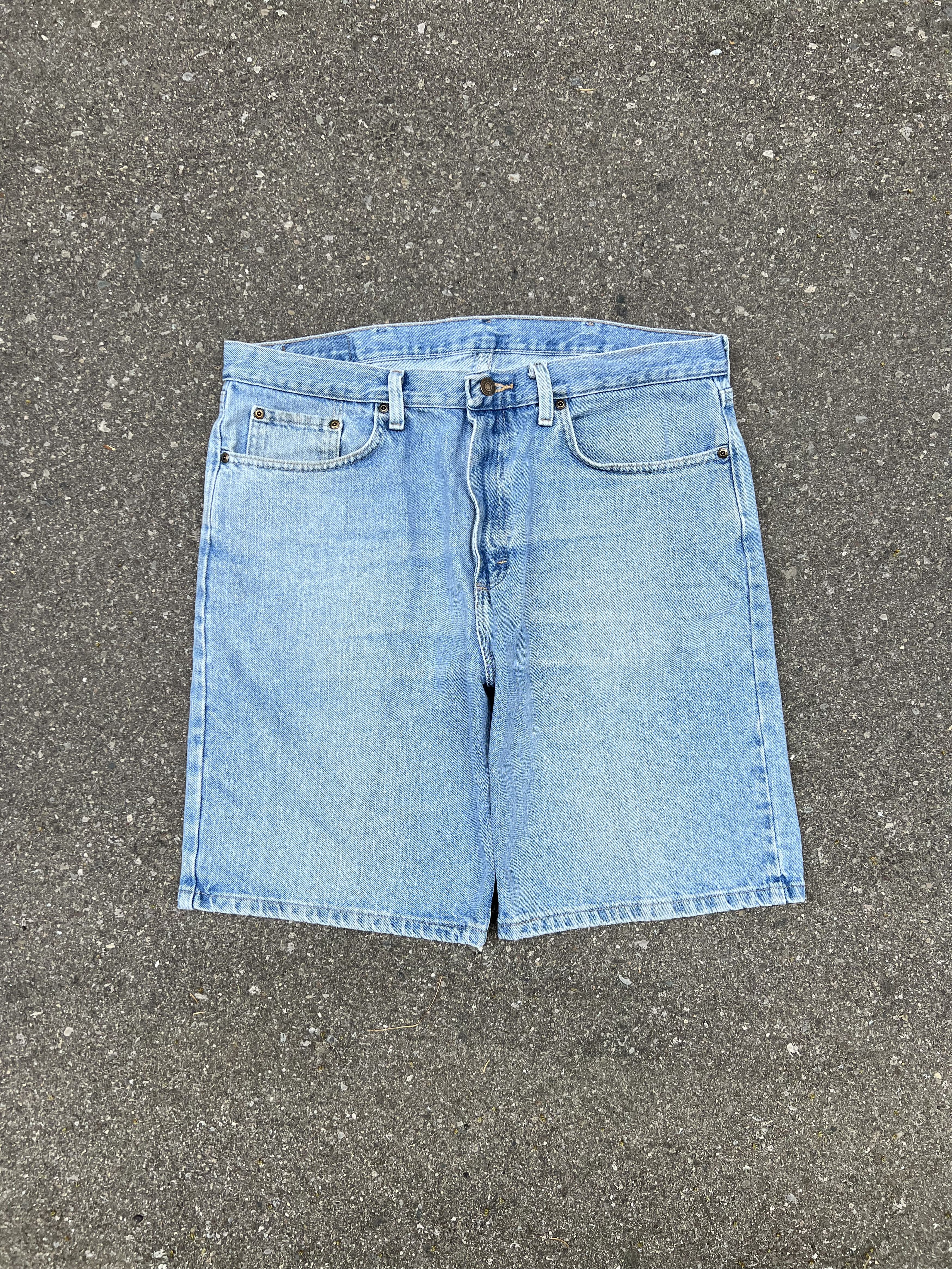 Vintage × Wrangler 2000's Wrangler Relaxed Fit Light Wash Denim Jean Shorts Size US 36 / EU 52 - 1 Thumbnail