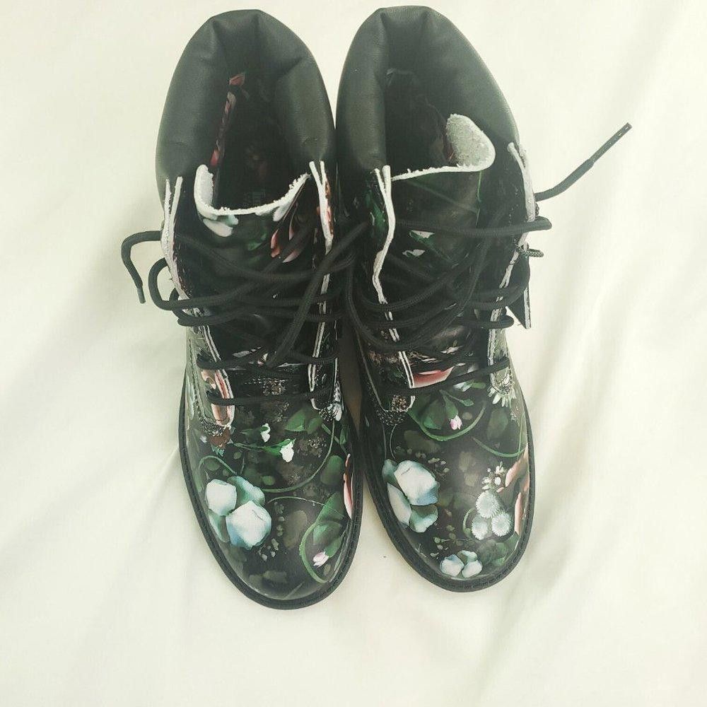 Timberland Timberland Womens Primaloft Black Floral Rain Boots Size 7.5 Size US 7.5 / IT 37.5 - 5 Thumbnail