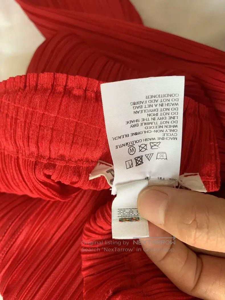 Issey Miyake Issey Miyake size:3 Red Pants Size 22" - 5 Thumbnail