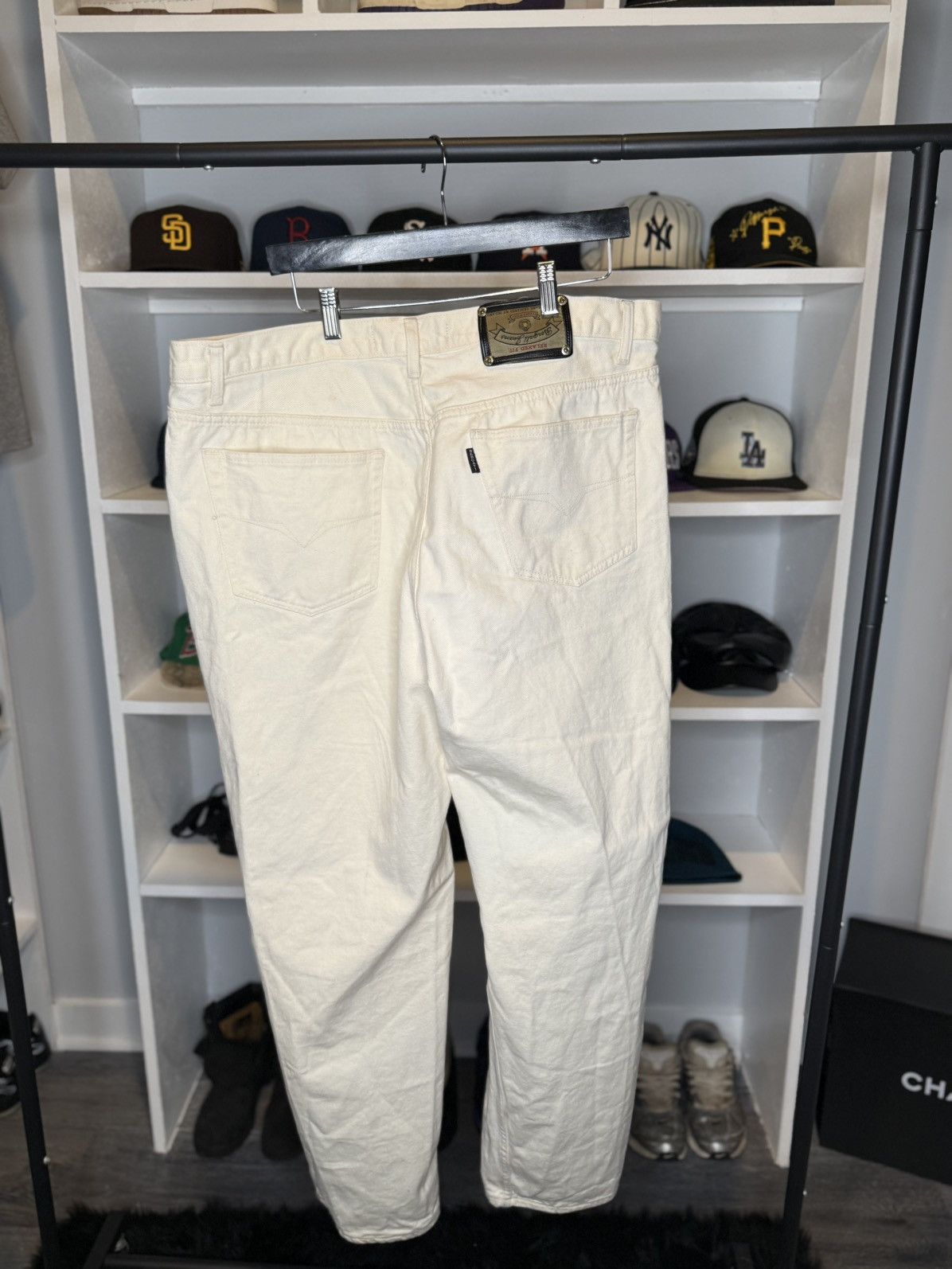 Vintage Bengali White Jeans Size US 44 / EU 60 - 2 Thumbnail