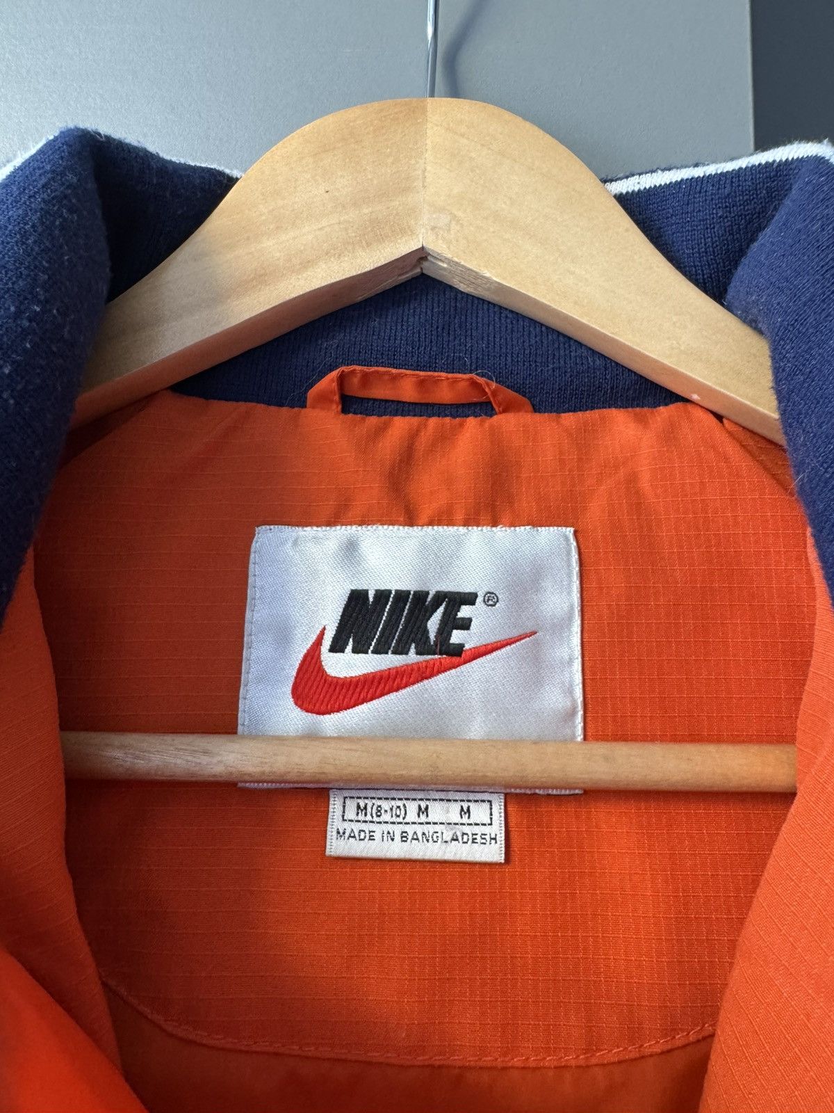 Nike × Vintage Vintage Nike Big Logo Down Jacket Puffer Drill Y2k Size M / US 6-8 / IT 42-44 - 8 Thumbnail