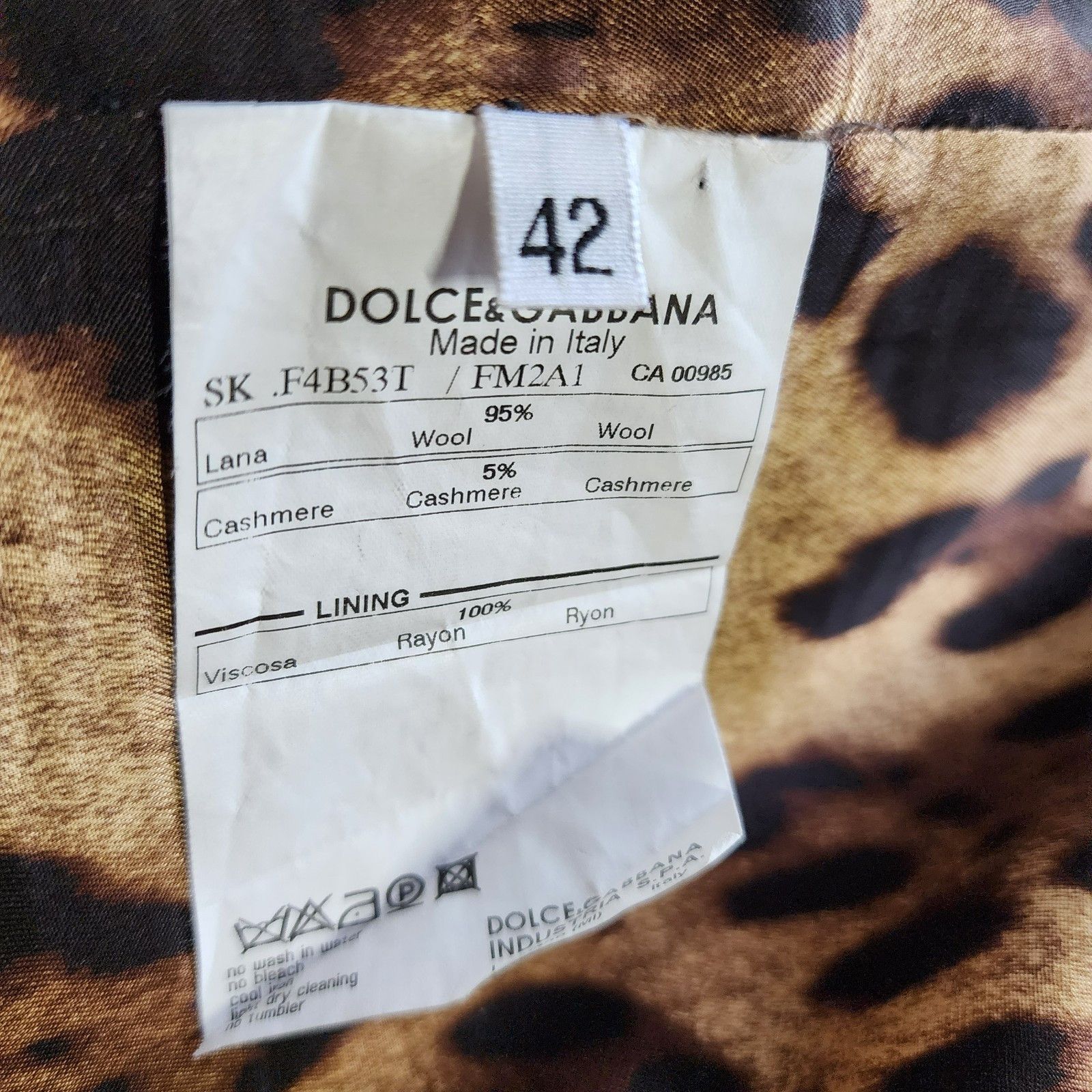 Dolce & Gabbana Dolce & Gabbana Grey Skirt US6 IT42 Wool Cashmere Zip Slim Size 28" / US 6 / IT 42 - 4 Thumbnail