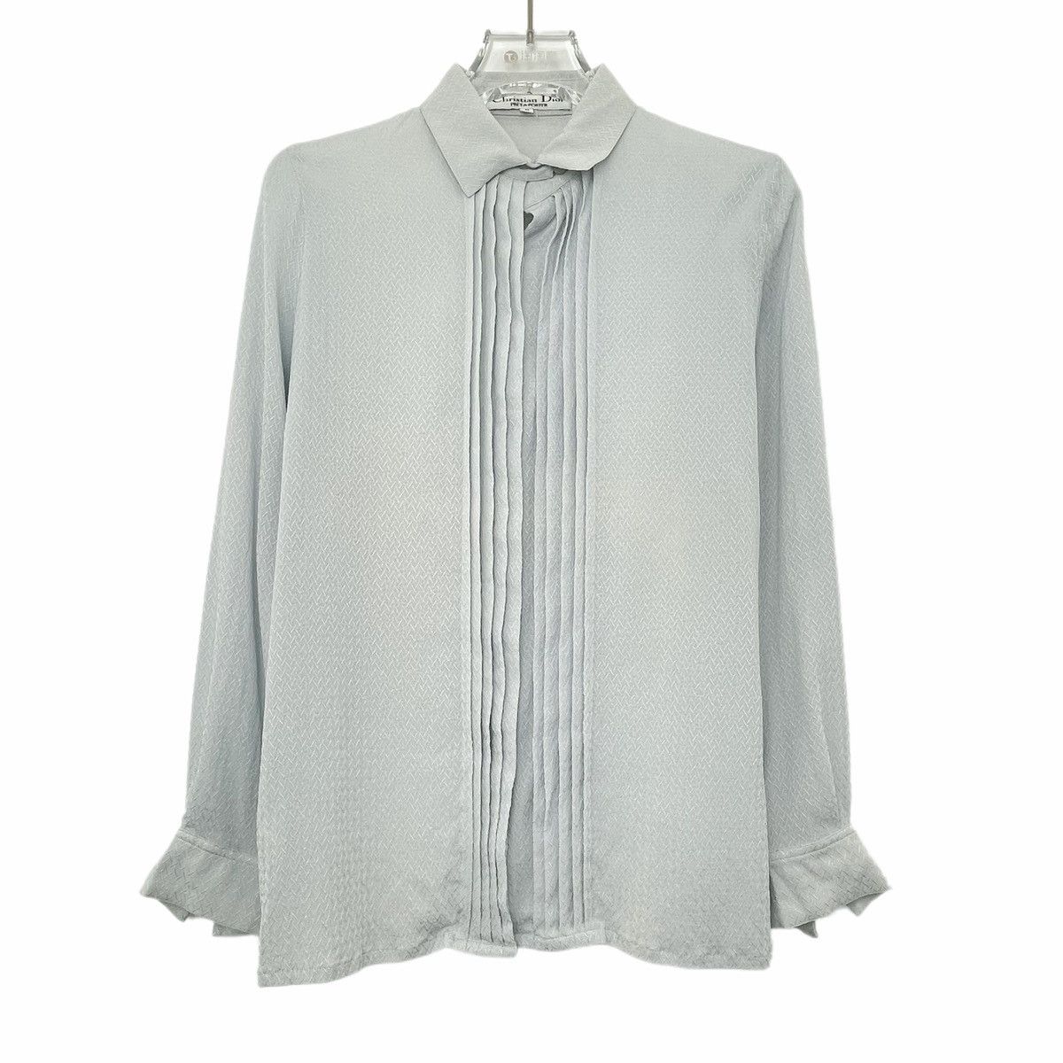 Dior Dior Blue Silk Shirt K26WX Size M / US 6-8 / IT 42-44 - 1 Thumbnail