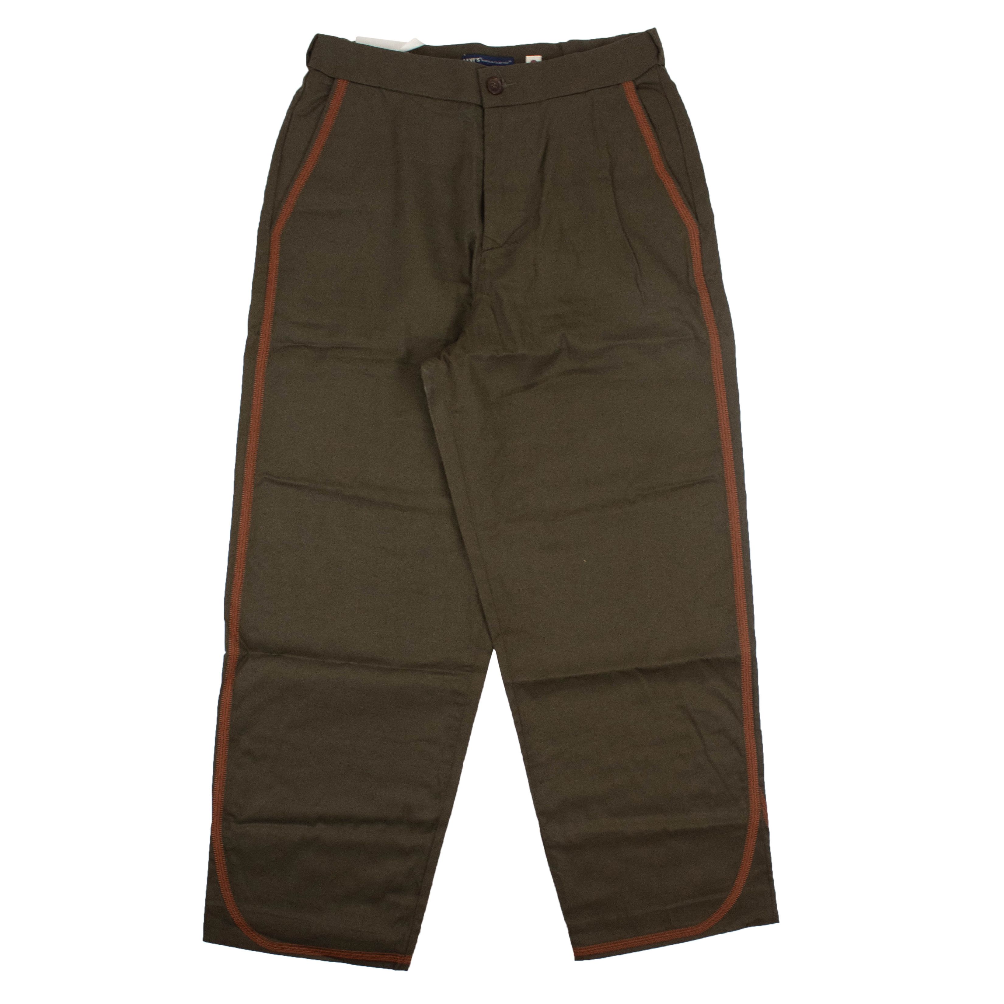 image of Levis Made Crafted Olive Green Orange Fern Pants Size 31, Men's