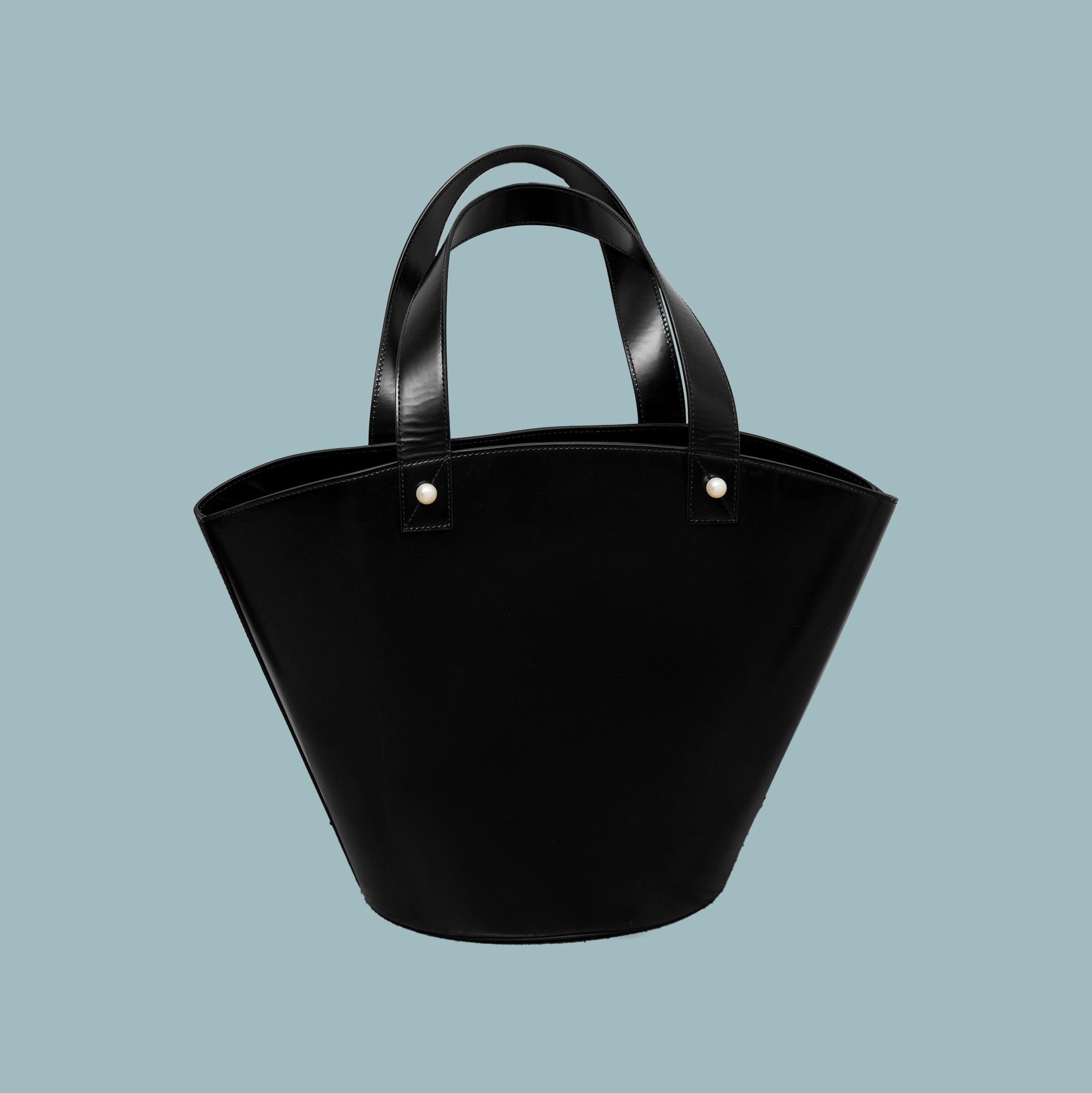 Simone Rocha SIMONE ROCHA BLACK LEATHER PURSE BAG Crystal Embellishments Size ONE SIZE - 4 Thumbnail
