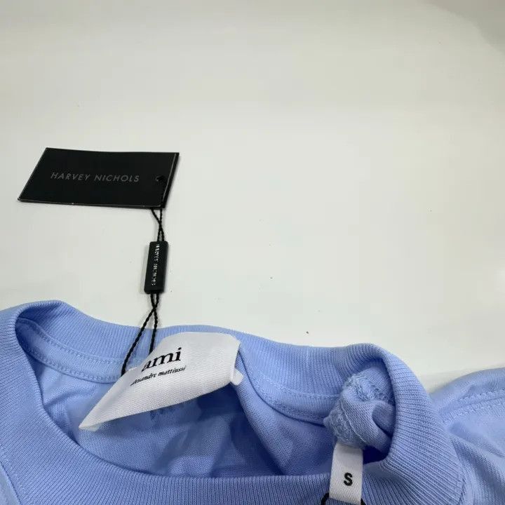 AMI AMIPARIS Heart Embroidered Short Sleeve T-Shirt -2507 Size US S / EU 44-46 / 1 - 2 Thumbnail