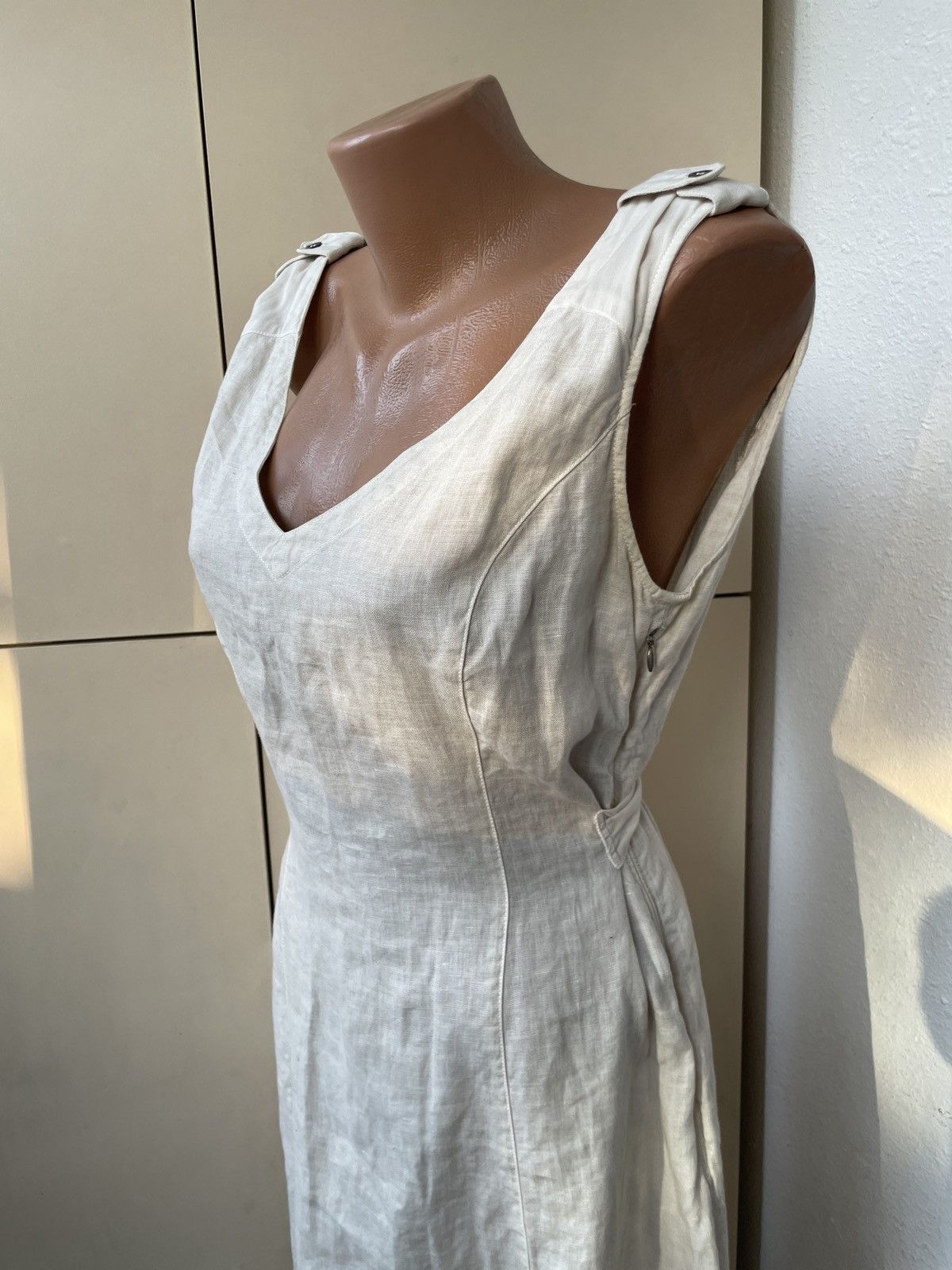 C.P. Company Vintage C.P. Company Linen Midi Belted dress size it 44 Size L / US 10 / IT 46 - 5 Thumbnail