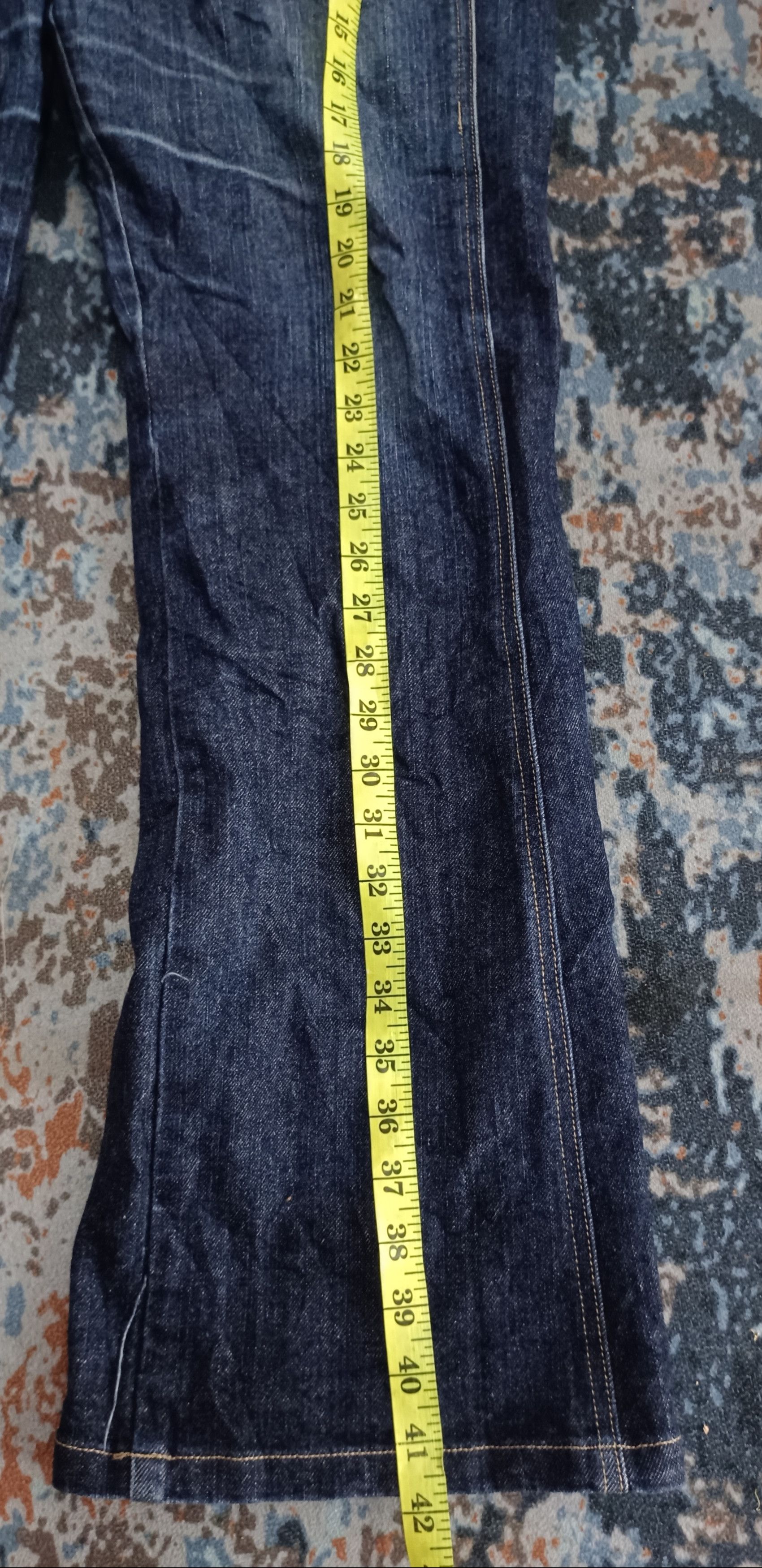 Japanese Brand Vintage💥 Flare Orange Juice jeans Size US 33 - 23 Thumbnail