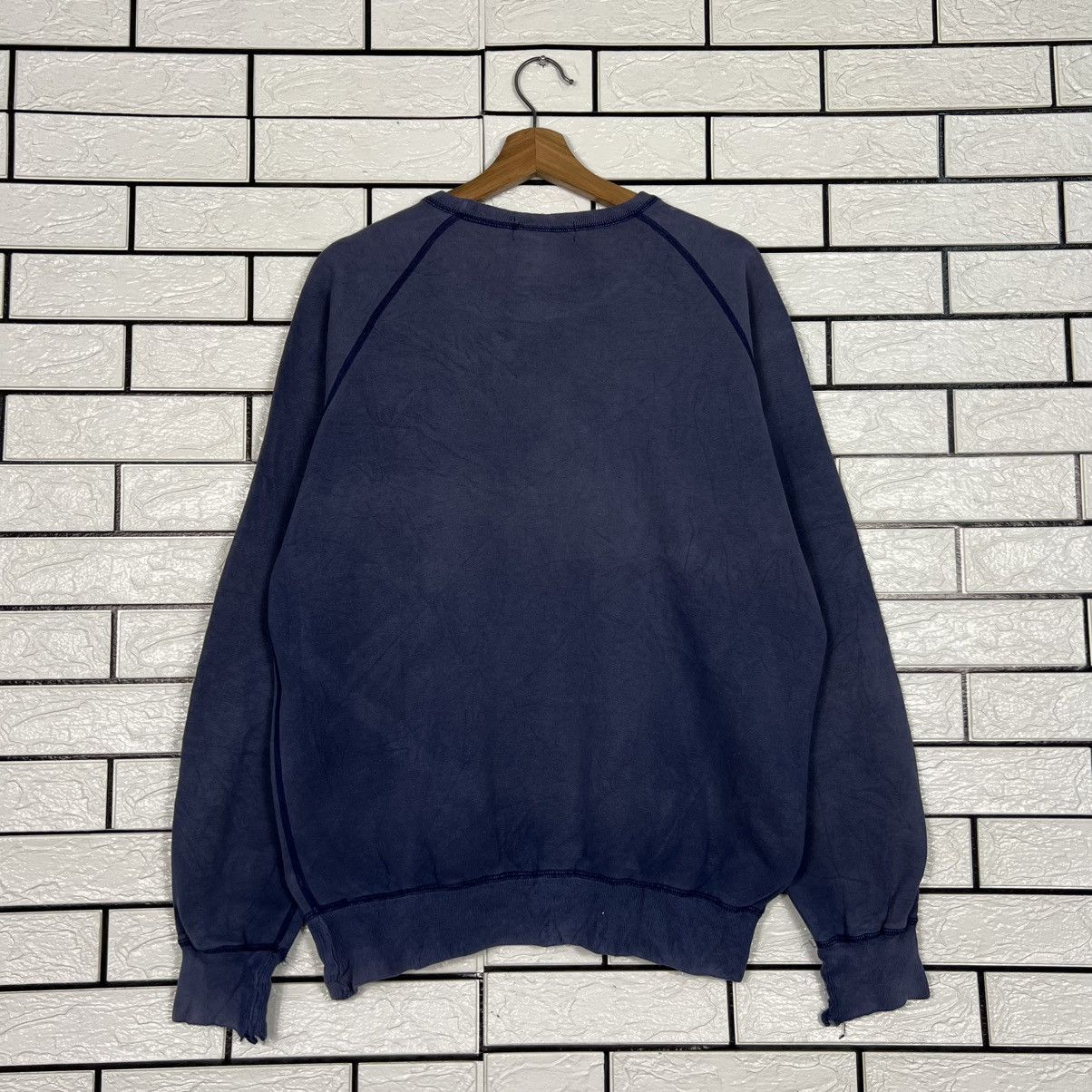 Polo Ralph Lauren Vintage 90's POLO RALPH LAUREN Trashed Sweatshirt #4204-C192 Size US L / EU 52-54 / 3 - 12 Thumbnail