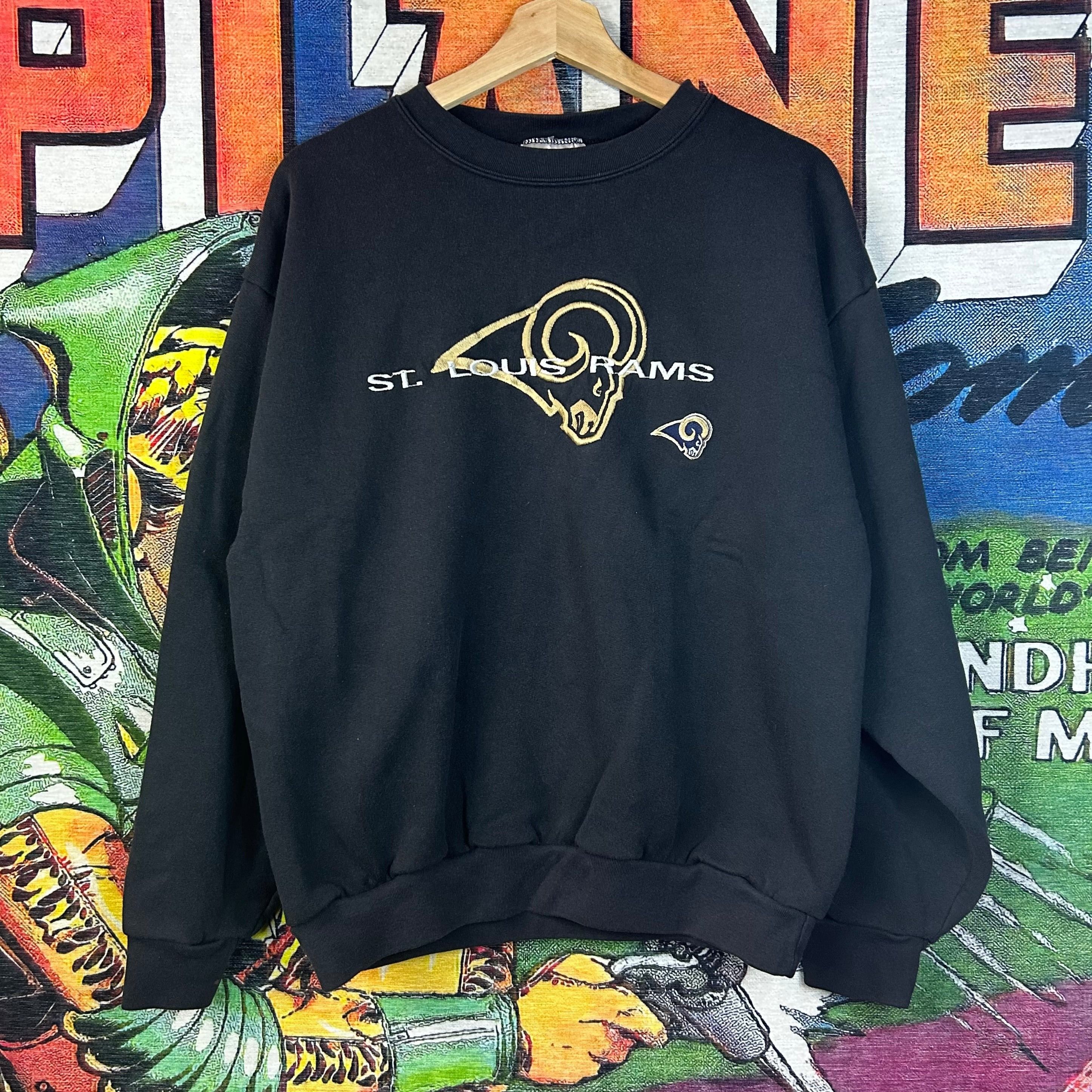 Vintage Vintage 90s St. Louis Rams Sweatshirt Size Large Size US L / EU 52-54 / 3 - 1 Thumbnail