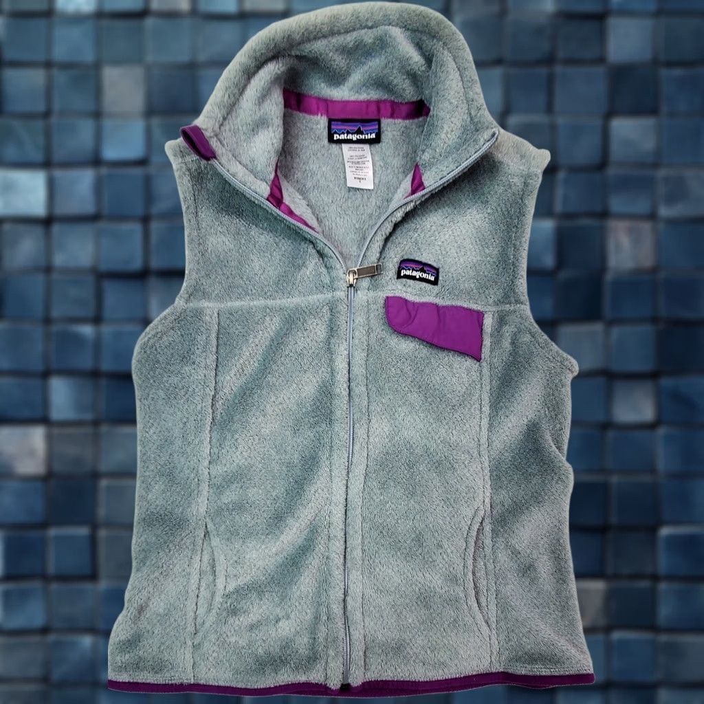 Patagonia Patagonia Vest Polartec Women S Gray Purple Sleeveless Full Zip VG Size S / US 4 / IT 40 - 1 Thumbnail