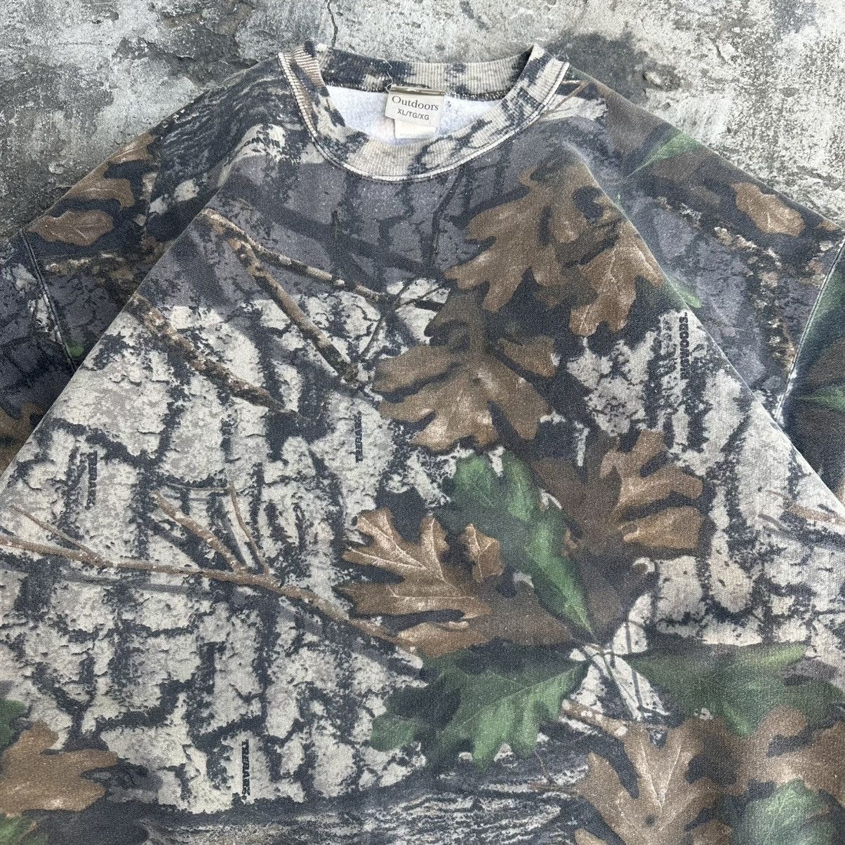 Jerzees × Realtree Rare! Crazy Vintage Carhartt Style Realtree Camo Sweatshirt Size US XL / EU 56 / 4 - 3 Thumbnail
