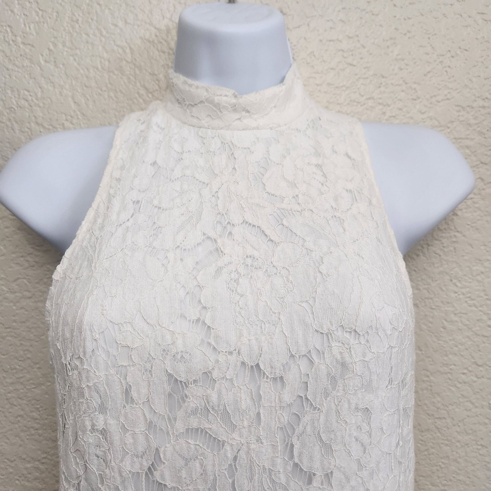 Other Bear Dance White Lace Overlay Fit N Flare Mini Dress Small Size S / US 4 / IT 40 - 2 Thumbnail