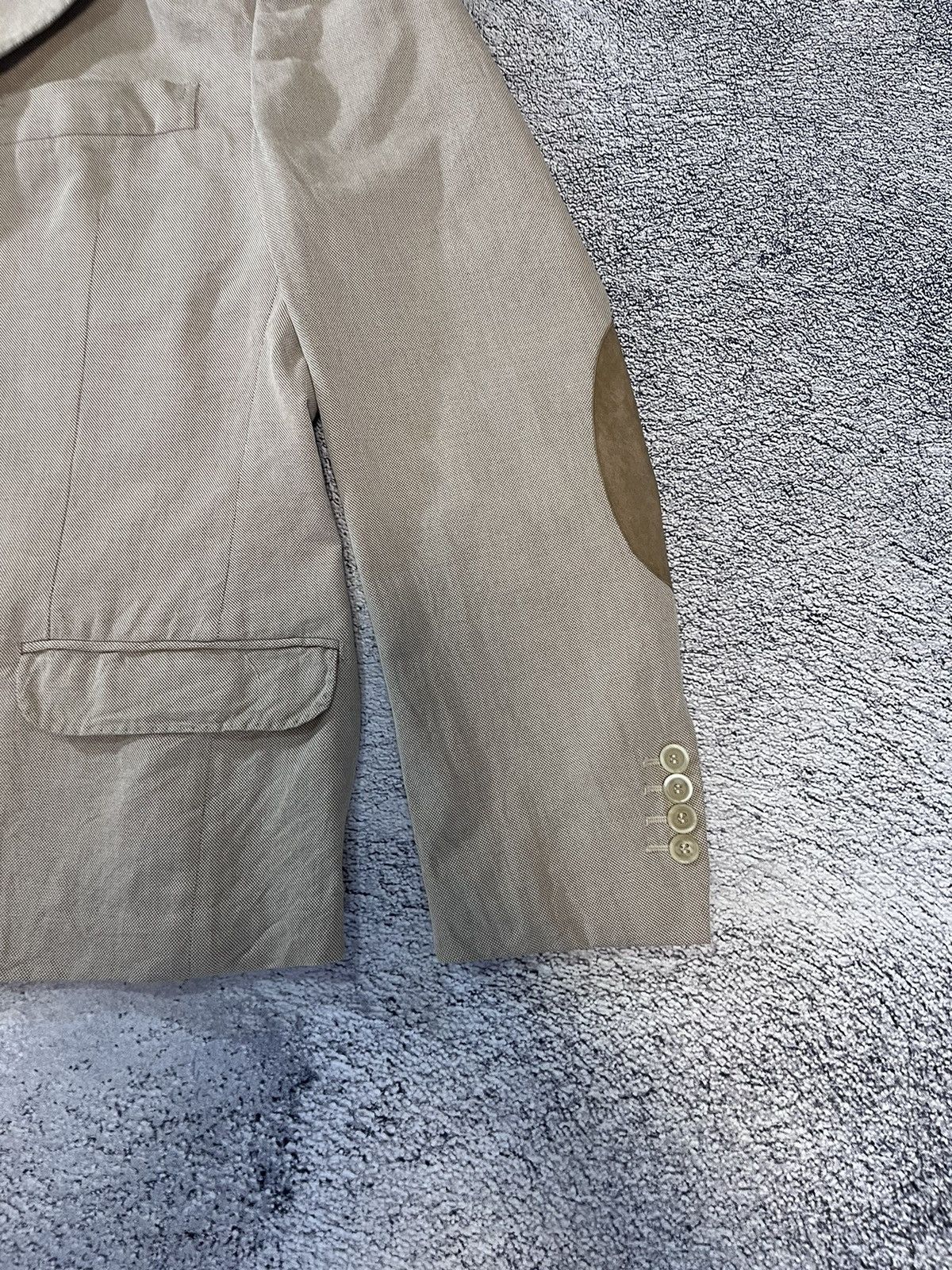 Brunello Cucinelli Brunello Cucinelli Blazer Jacket Application Real Leather Size 50R - 2 Thumbnail