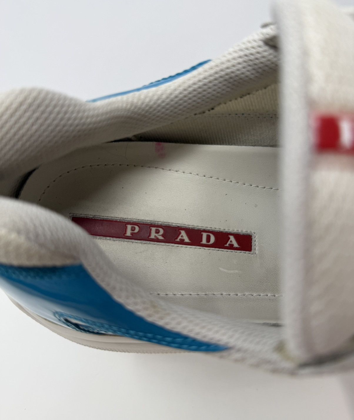 Prada Prada Americas Cup Sneaker Light Blue Size US 12 / EU 45 - 8 Thumbnail