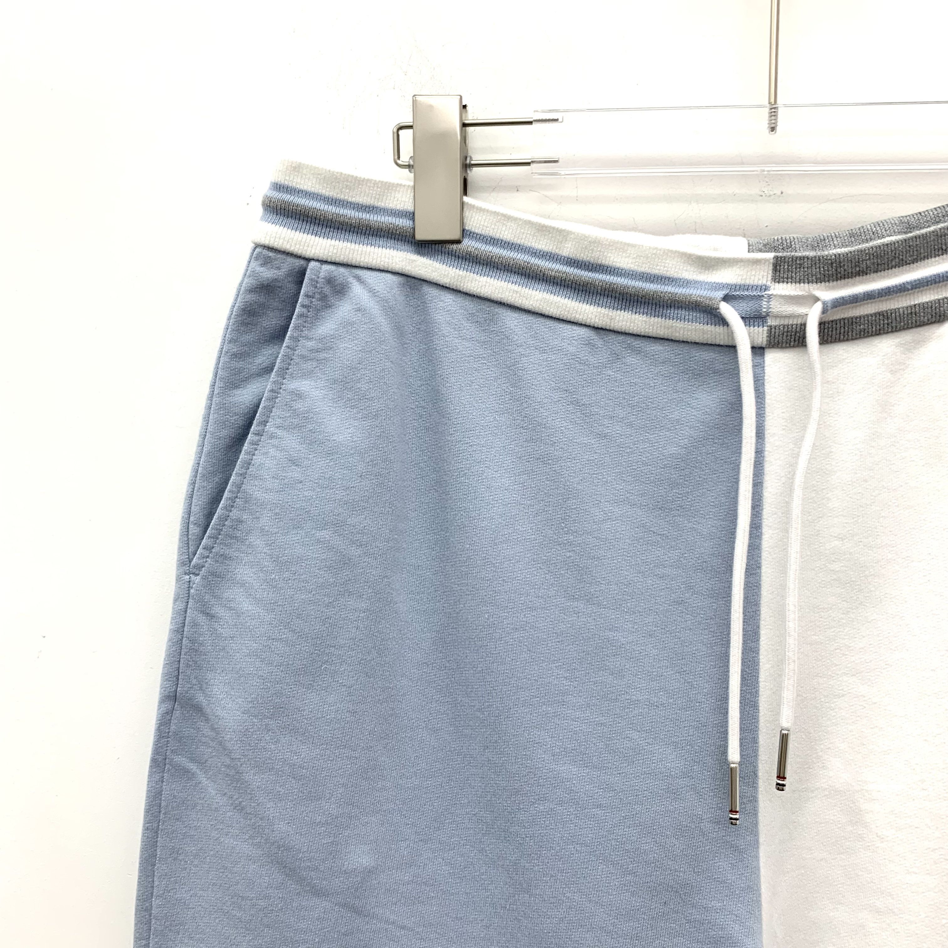 Thom Browne Thom Browne Colorblock Drawstring Shorts Blue/White (4) Size US 32 / EU 48 - 3 Thumbnail