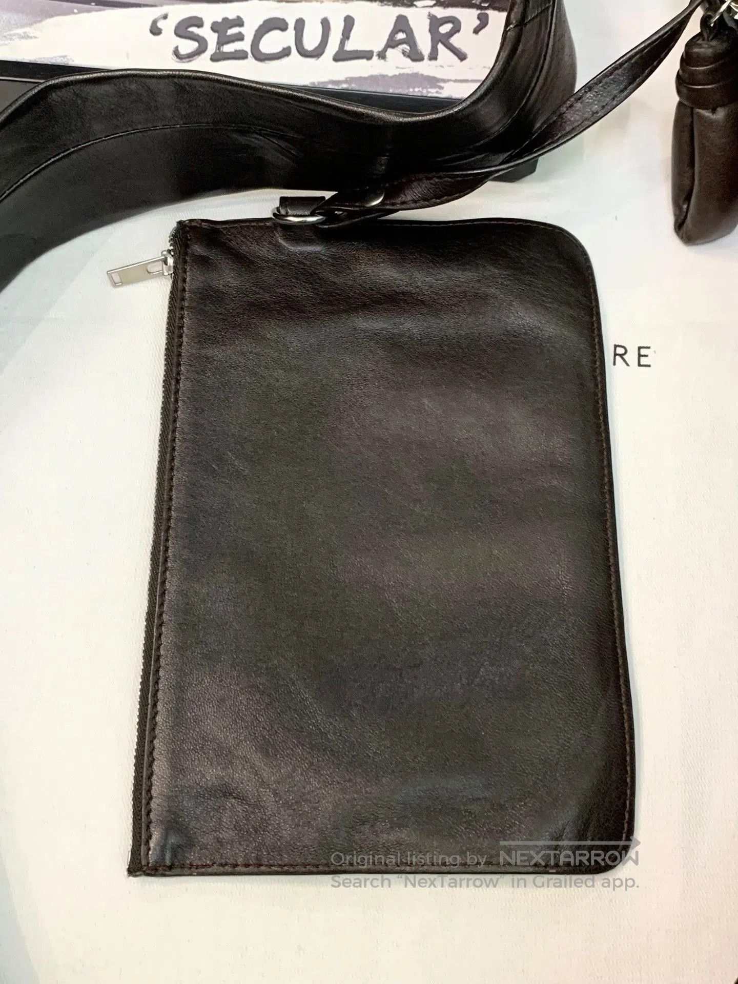 Lemaire Lemaire Large Sheepskin Croissant Bag. Size ONE SIZE - 6 Thumbnail