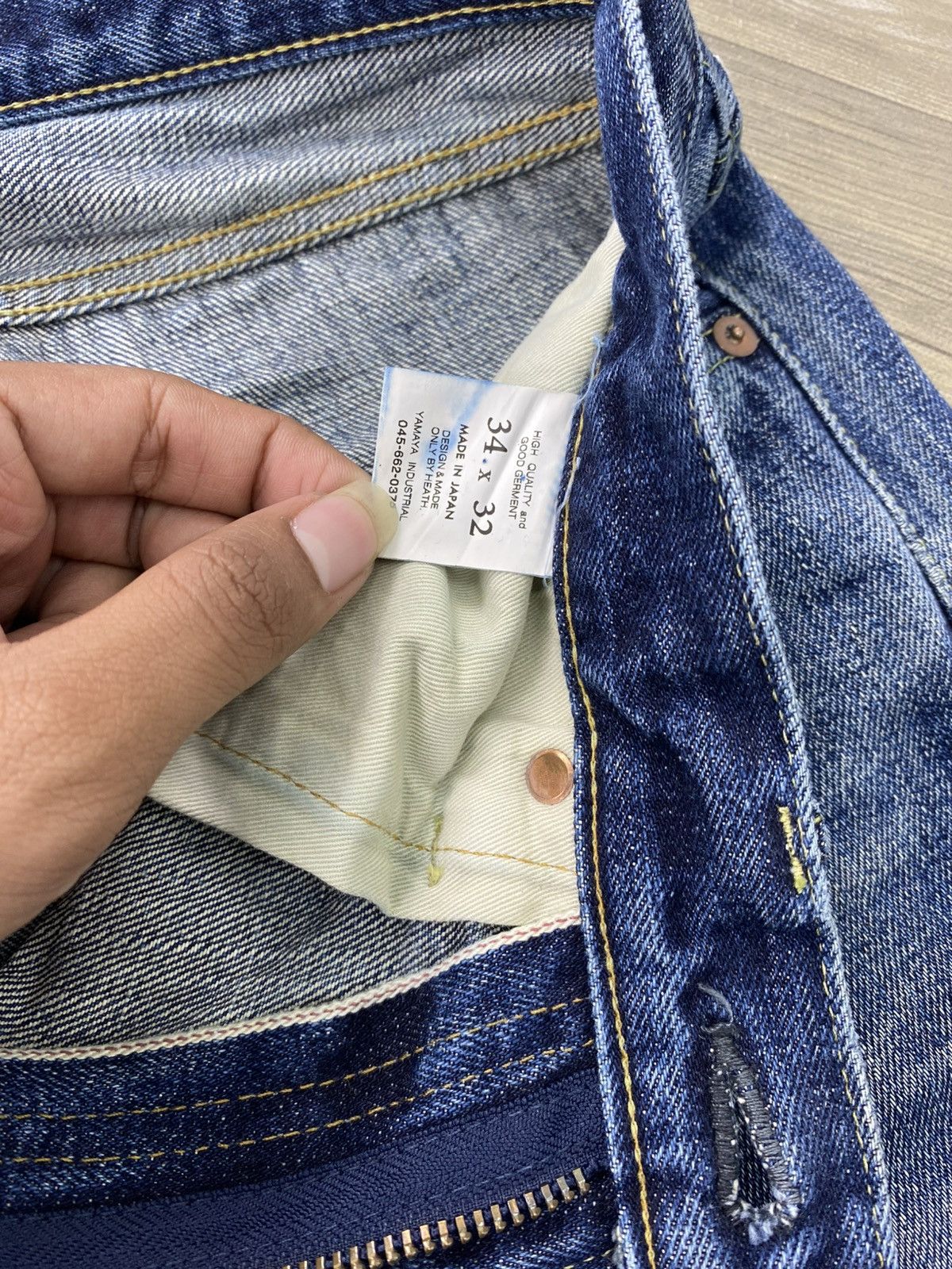 Japanese Brand Knackered Japan Lot402 Selvedge Denim Distressed Faded Jeans Size US 34 / EU 50 - 10 Thumbnail
