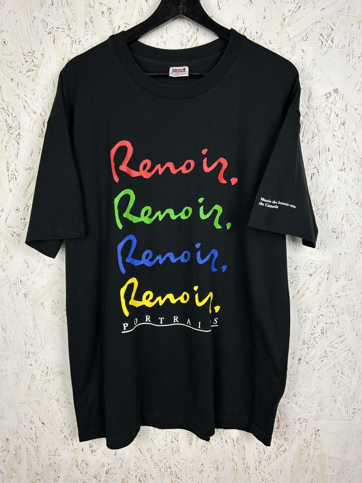 Vintage 90s Renoir Portraits Art National Gallery Of Canada T-Shirt Size US XL / EU 56 / 4 - 1 Thumbnail