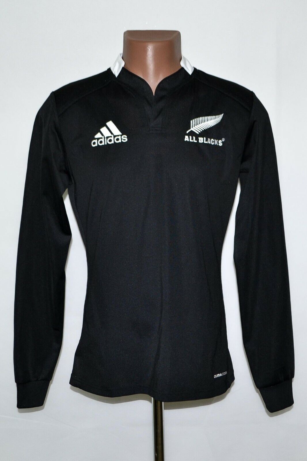 NEW ZEALAND ALL BLACK RUGBY ADIDAS SIZE S ADULT LONG SLEEVE