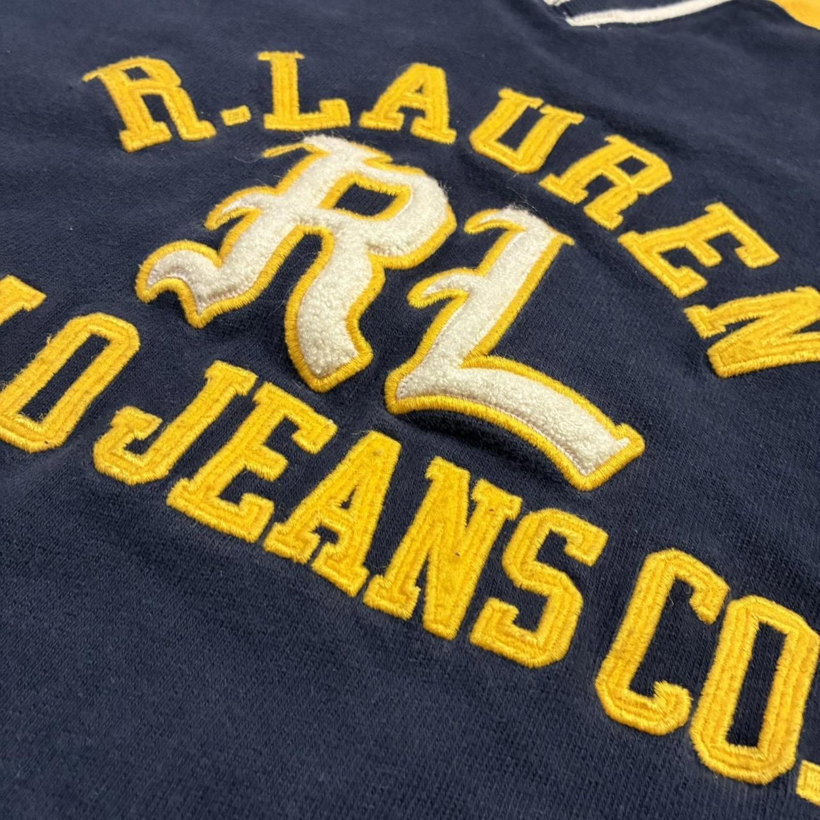 Polo Ralph Lauren Vintage Ralph Lauren Varsity Long Sleeve Pullover Y2K Size US L / EU 52-54 / 3 - 3 Thumbnail