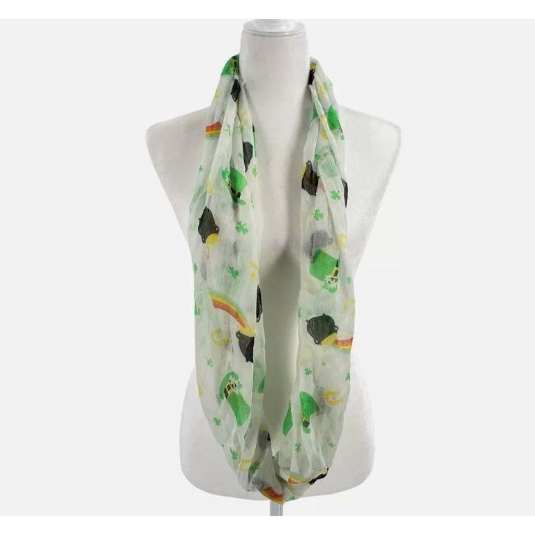 Other 1 Infinity Scarf 23.5 in W * 31 L Pot of Gold and Shamrocks Size ONE SIZE - 1 Preview