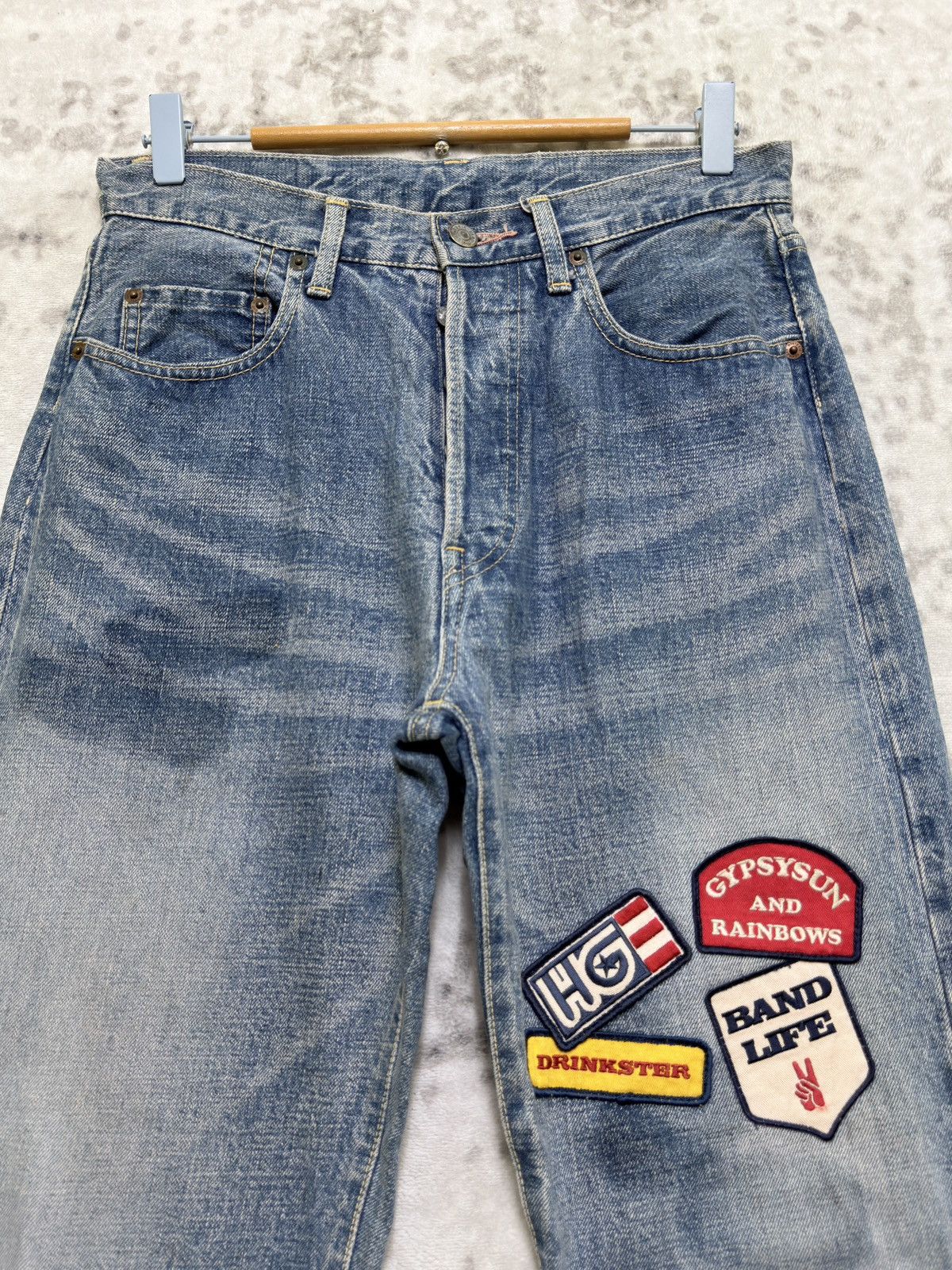 Hysteric Glamour Hysteric Glamour Patchwork Selvedge Denim Tapered Y2K Fit Size US 28 / EU 44 - 3 Thumbnail
