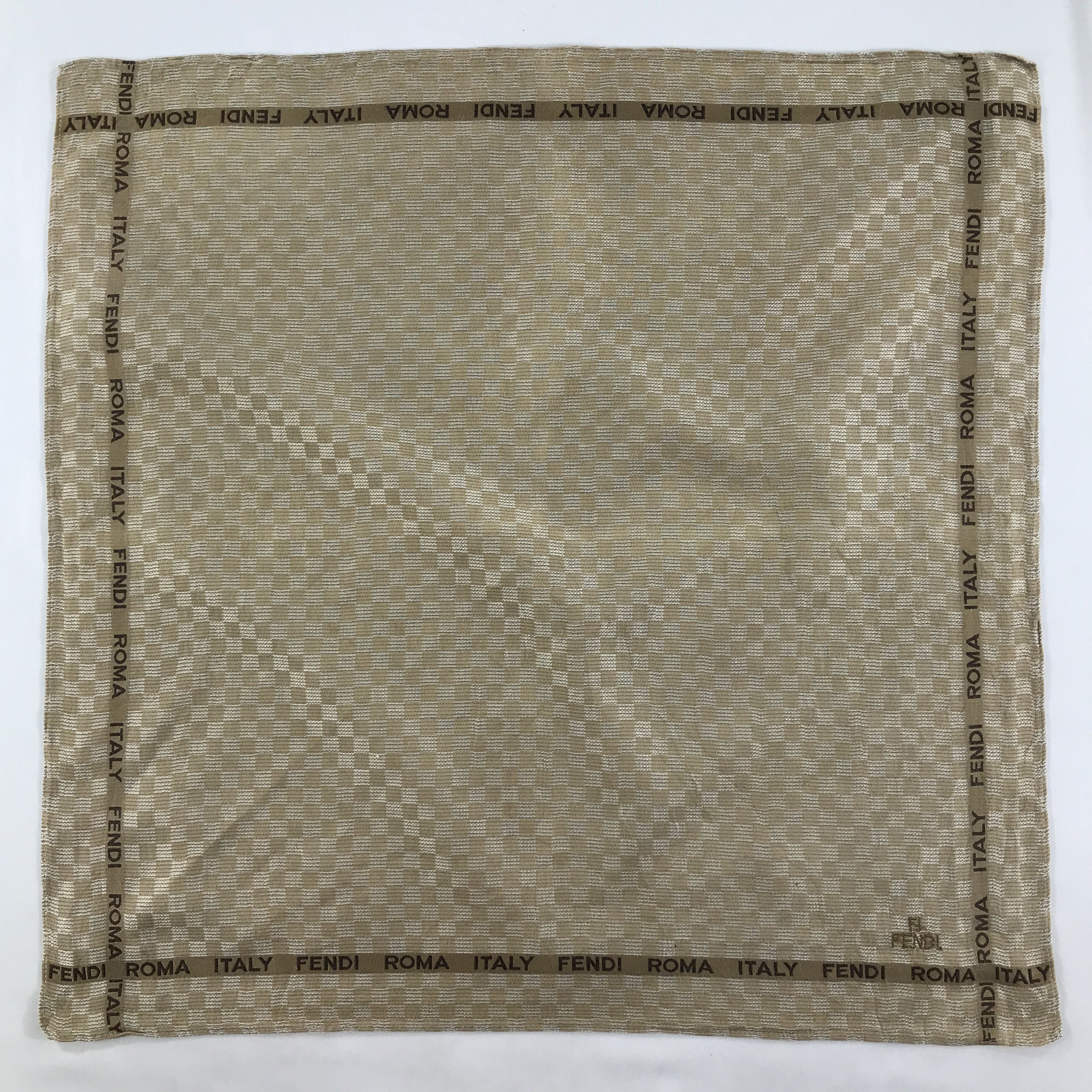 Vintage Vintage Fendi Bandana / Handkerchief / Neckerchief - S1573 Size ONE SIZE - 1 Thumbnail