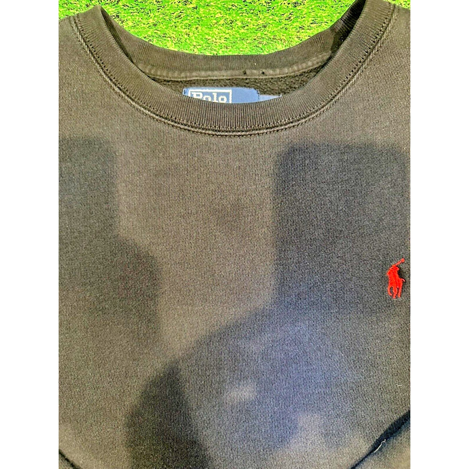 Ralph Lauren Mens Polo Ralph Lauren Crewneck Sweatshirt Black XXL Size US XXL / EU 58 / 5 - 6 Thumbnail