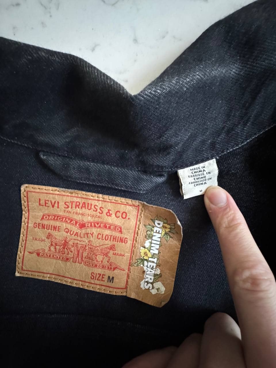 DENIM TEARS × Levi's Denim Tears x Levi’s Cotton Wreath Denim Jacket Size US M / EU 48-50 / 2 - 5 Thumbnail