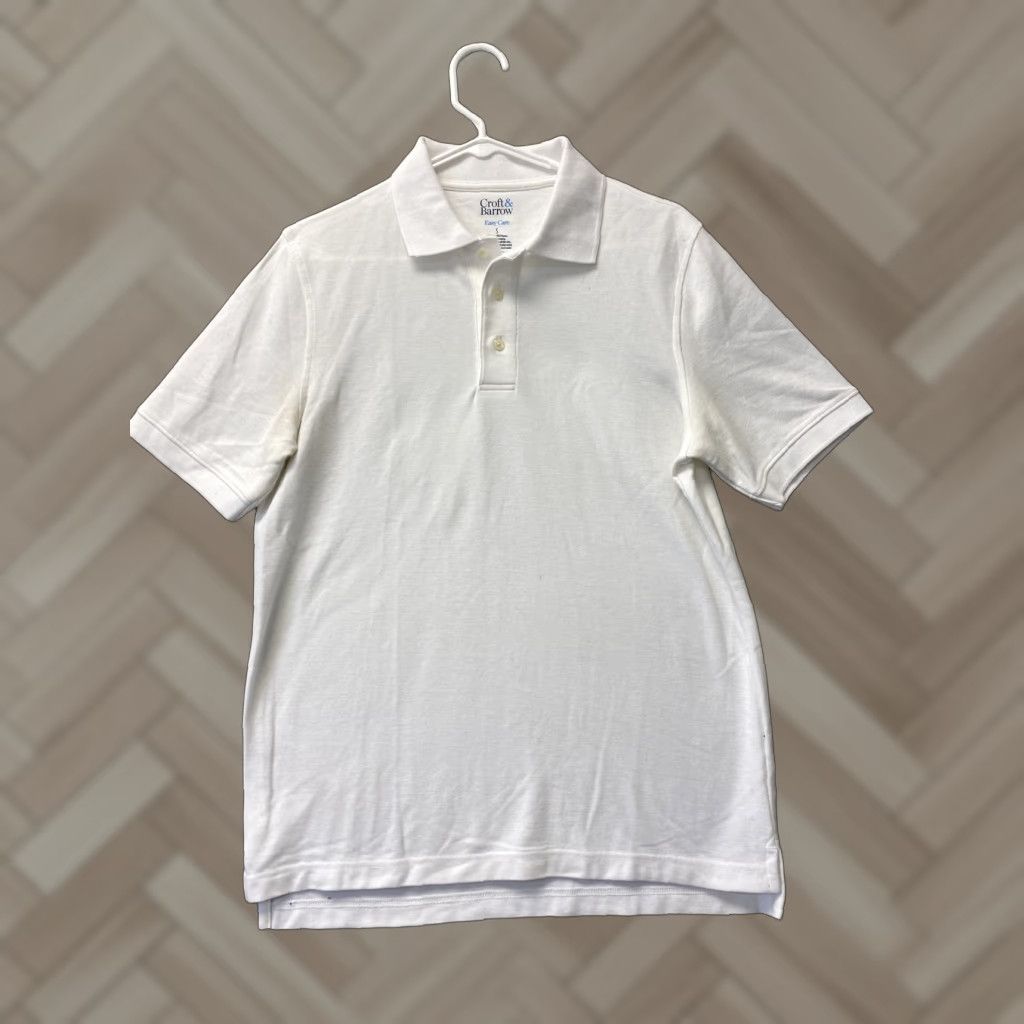 Croft & Barrow Croft & Barrow Men's Polo Golf Shirt Short Sleeve White /63-37 S Size US S / EU 44-46 / 1 - 1 Thumbnail