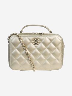 Chanel Chanel Shearling Suede Leather Orange Shoulder Bag