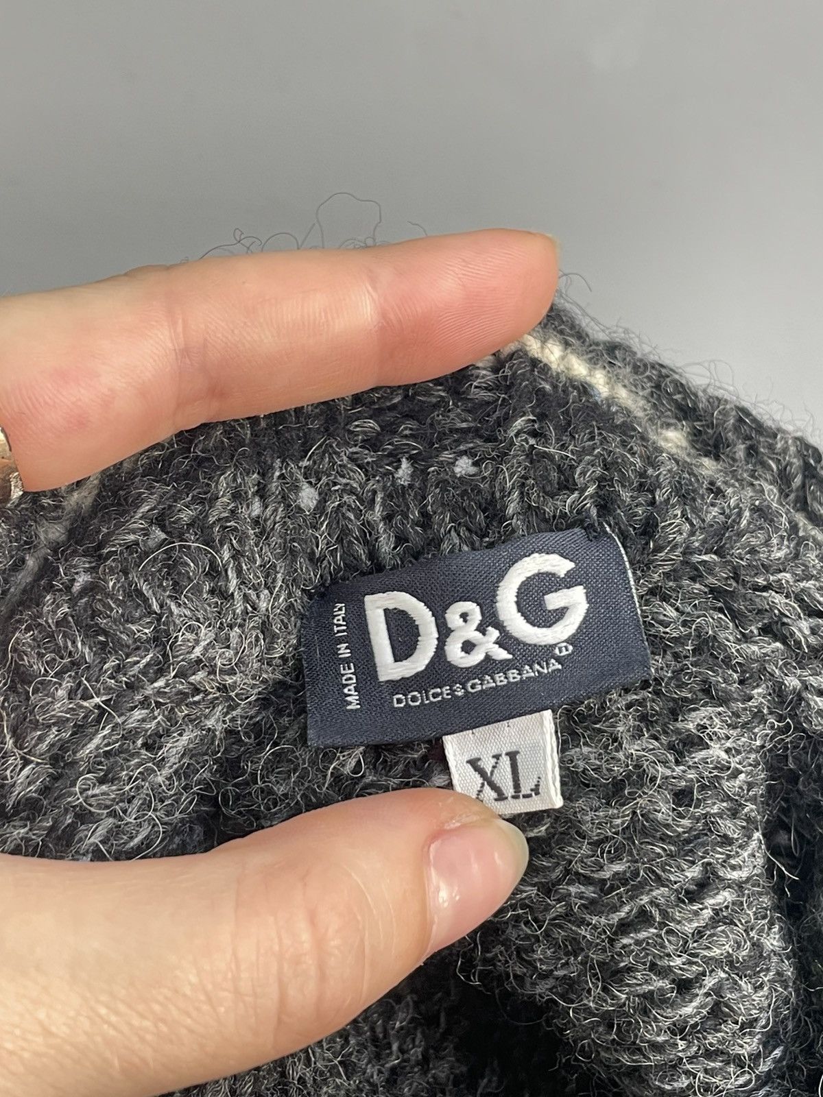 Dolce & Gabbana Rare wool Dolce gabbana big logo sweater y2k japanese Size US XL / EU 56 / 4 - 9 Thumbnail
