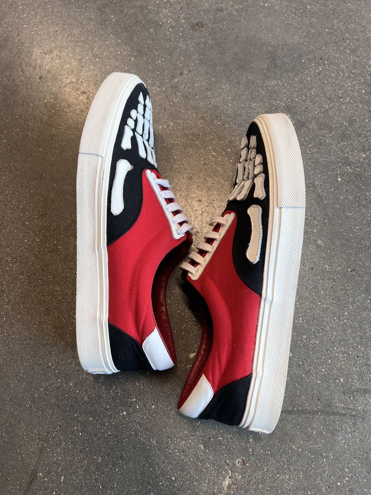 Amiri Amiri Skeleton Lace Up Sneakers Red Size US 11 / EU 44 - 8 Thumbnail