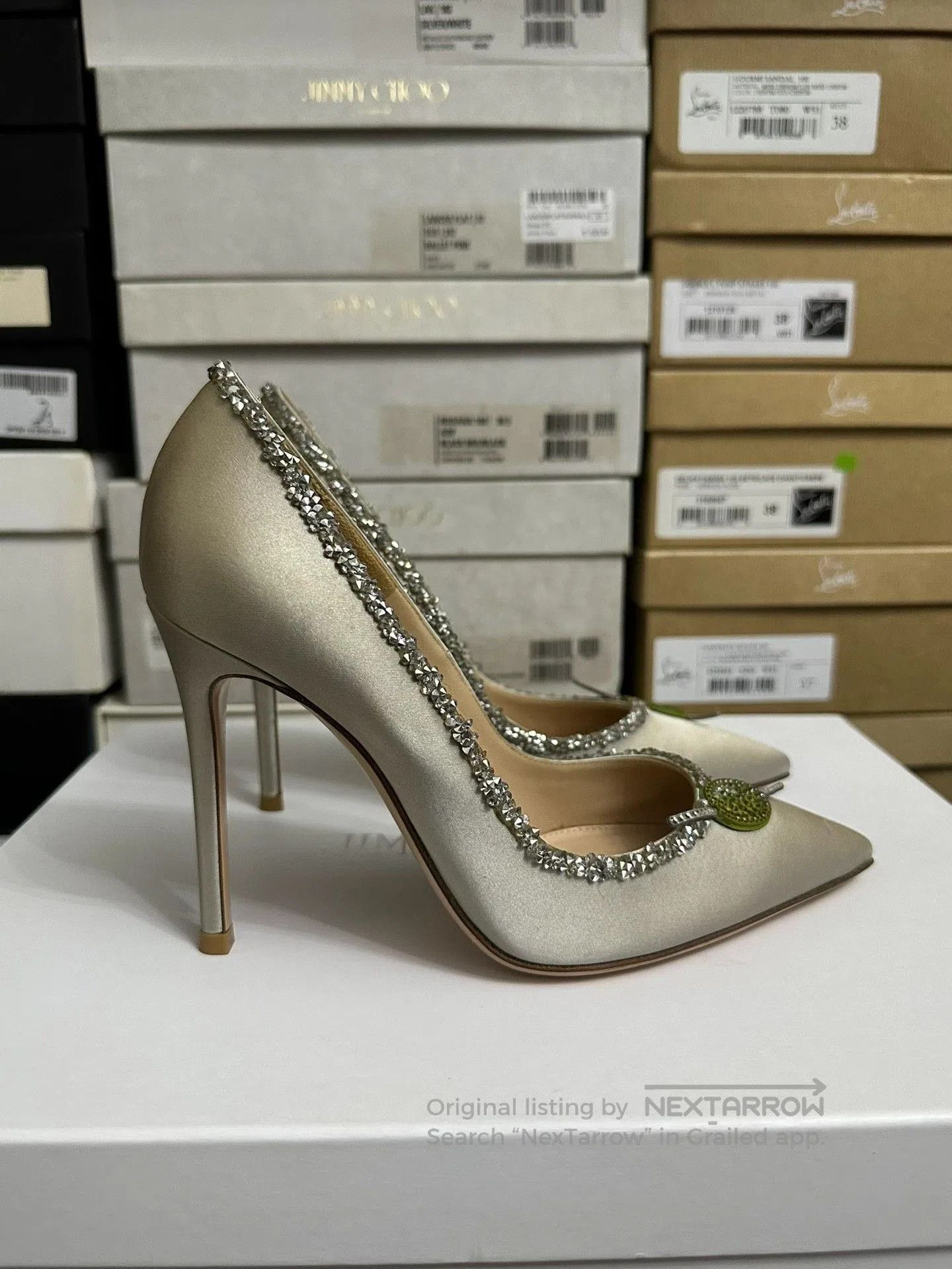 Gianvito Rossi Gianvito Rossi Silk High Heels Size 36. Size US 5 / IT 35 - 4 Thumbnail