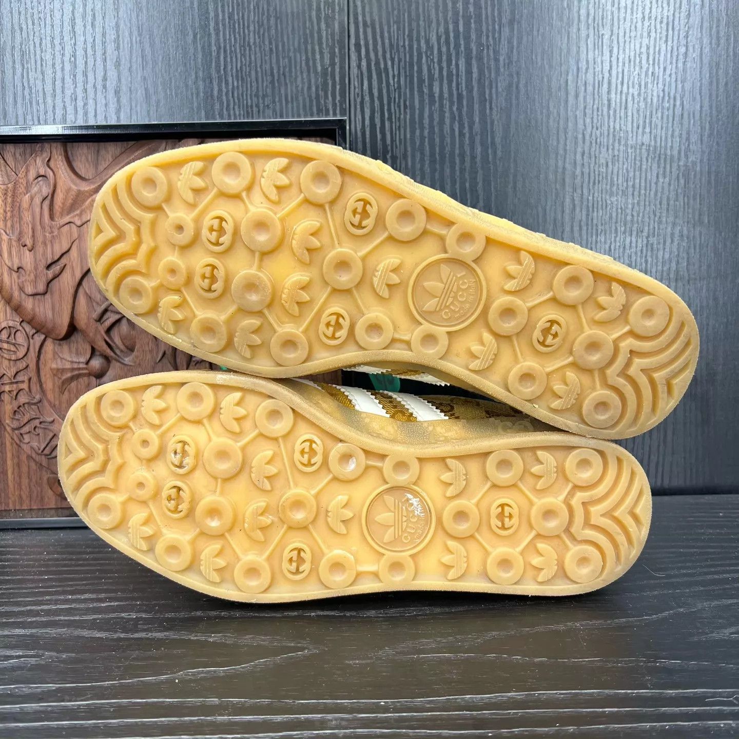 Gucci adidas x Gucci allover print sneaker 38.5 cream/brown new Size US 8 / IT 38 - 7 Thumbnail
