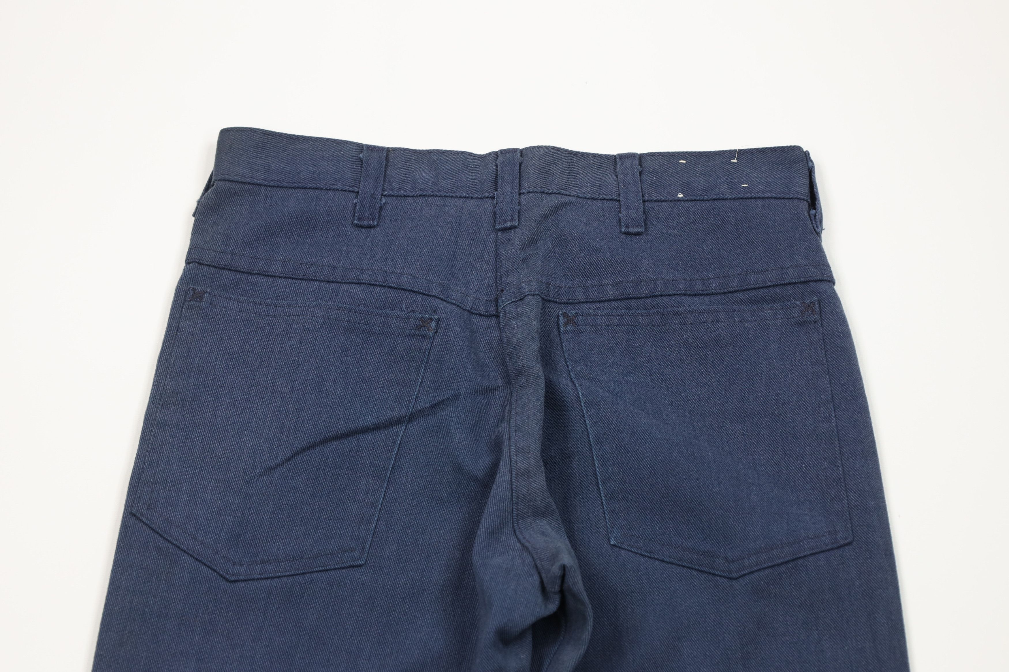 Vintage Vintage 70s Streetwear Flared Wide Leg Denim Jeans Blue USA Size US 28 / EU 44 - 10 Thumbnail