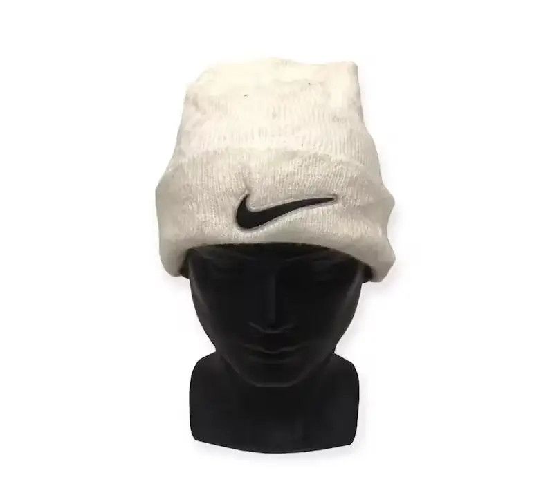Nike Vintage Nike Swoosh Beanie Hat Size ONE SIZE - 1 Thumbnail