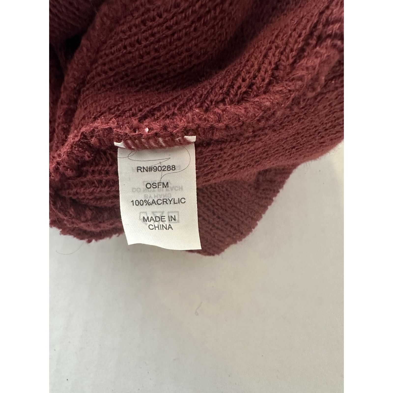 Adidas ADIDAS Originals Trefoil Beanie Maroon OSFM 100% Acrylic Size ONE SIZE - 4 Thumbnail