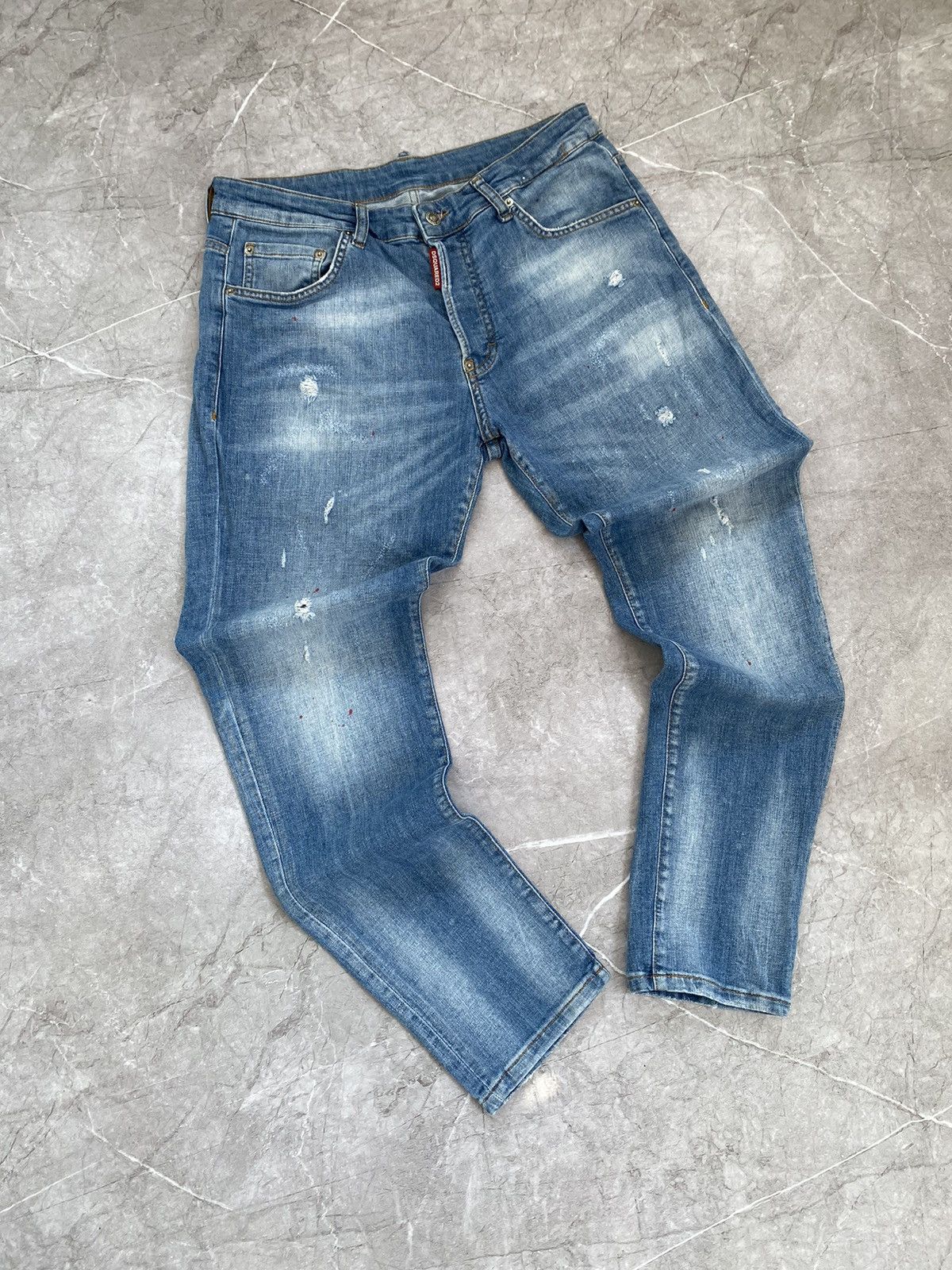 Dsquared2 Dsquared2 Jeans Distressed Slim Jean Paint Splatter Italy Size US 32 / EU 48 - 11 Thumbnail