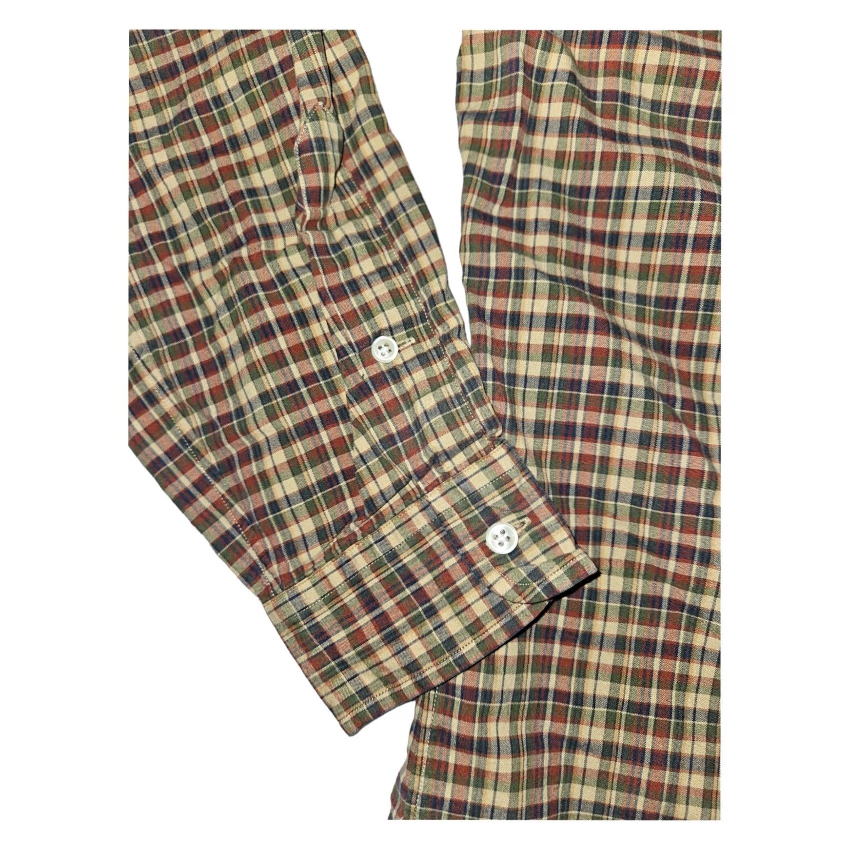 Ralph Lauren VINTAGE Ralph Lauren Button-Down Men's L Classic Plaid Green Embroidered Preppy Workwear Shirt Size US L / EU 52-54 / 3 - 5 Thumbnail