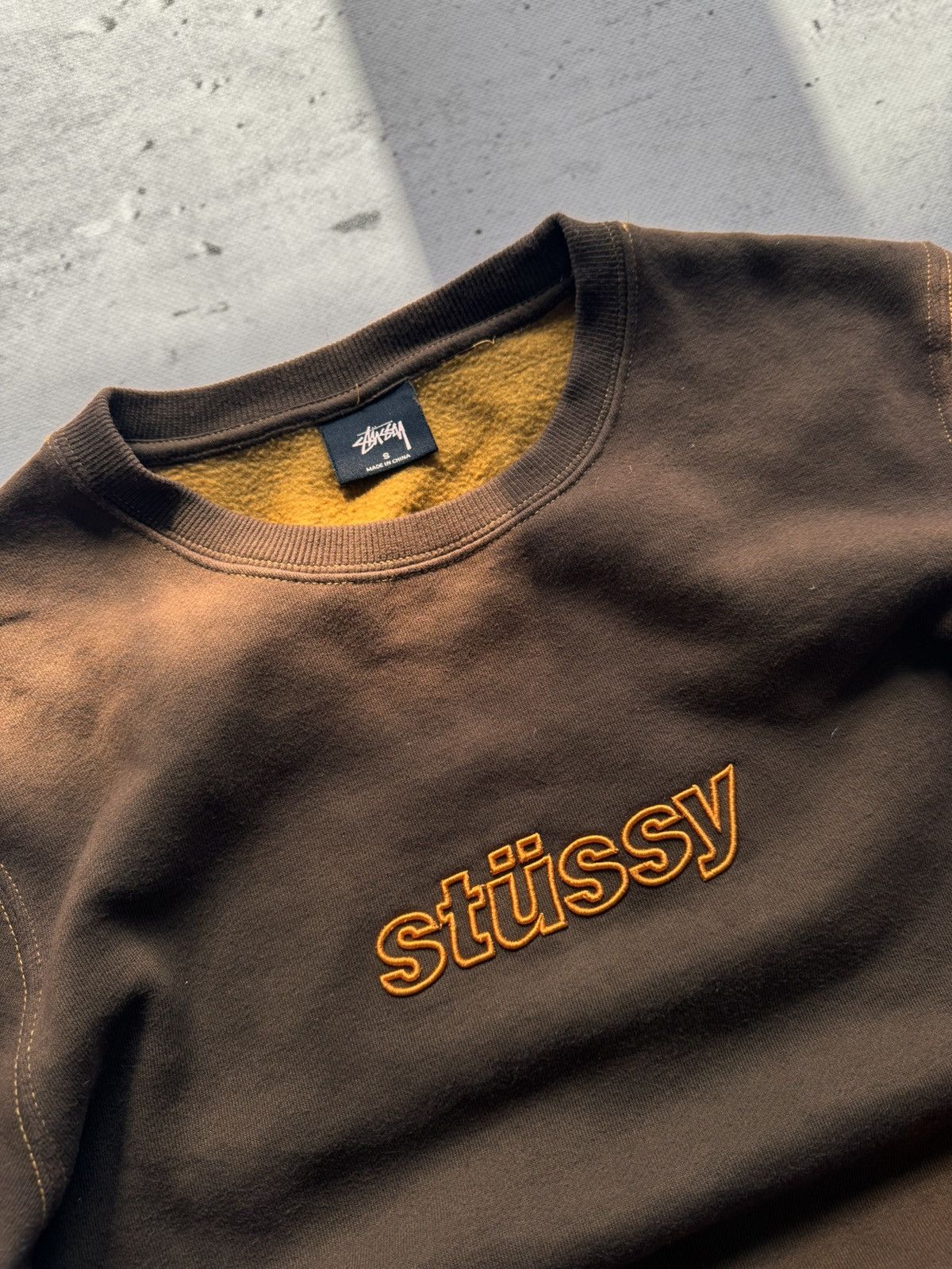 Stussy × Vintage STUSSY CENTER LOGO VINTAGE SWEATSHIRT Size US S / EU 44-46 / 1 - 4 Thumbnail