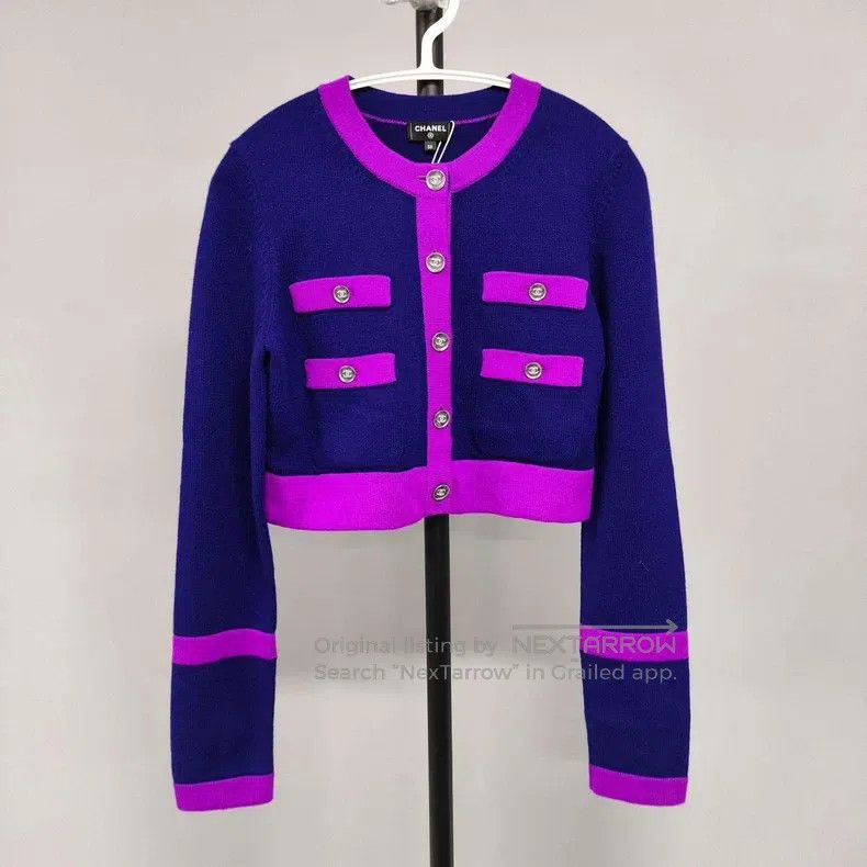 Chanel Chanel Colour-blocked fragrant coat Size XS / US 0-2 / IT 36-38 - 1 Thumbnail