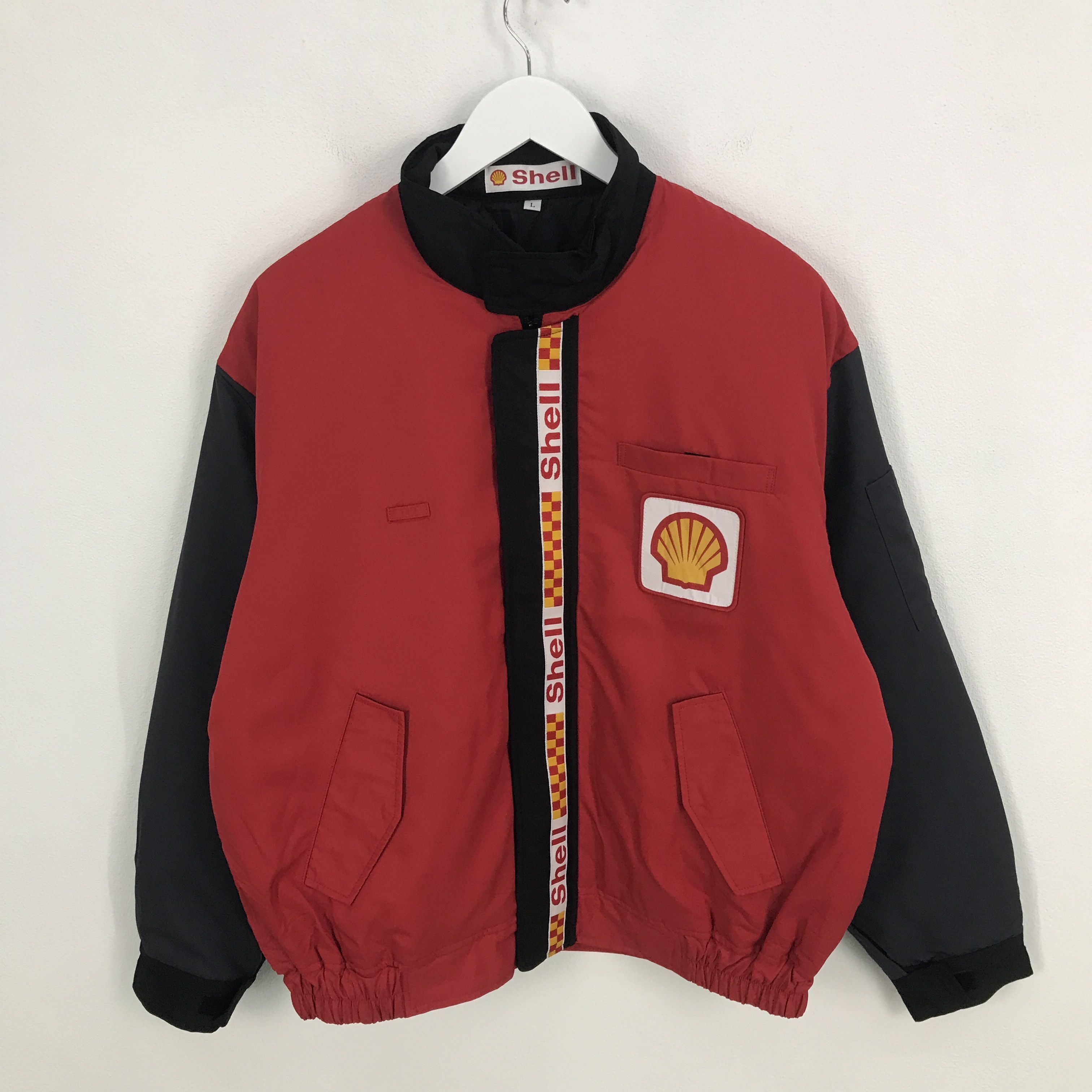 Gear for Sports Rare Shell Helix Oil Brand Japan Racing Quilted jacket Size US L / EU 52-54 / 3 - 1 Thumbnail