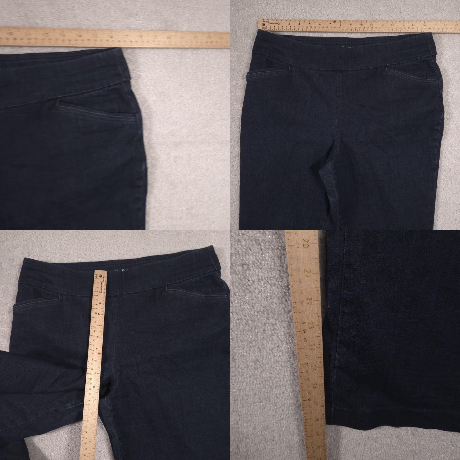 Croft & Barrow Croft & Barrow Pants Womens 12 Effortless Stretch Denim Pull On Straight Leg Size 34" / US 12 / IT 48 - 8 Thumbnail