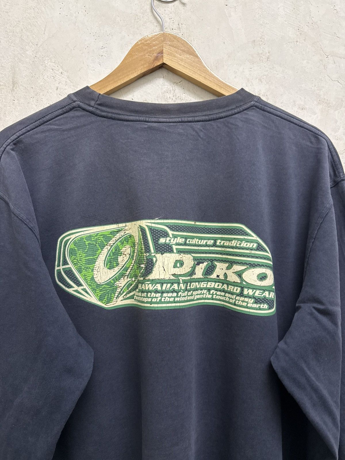 2000s Piko Surf Faded y2k L/S T Shirt